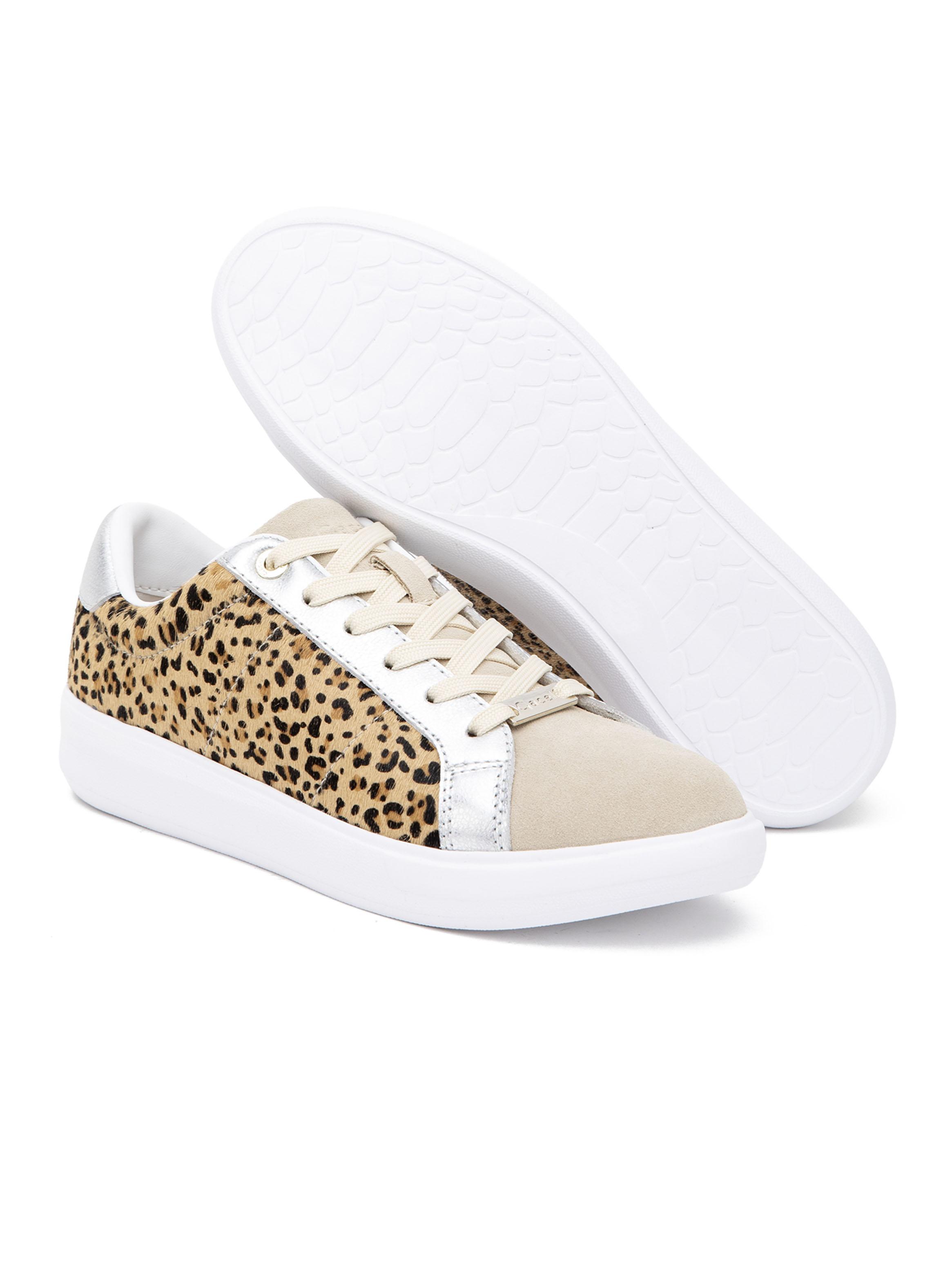Zapatilla Urbana Print Leopardo Cuero Rosalia 660997 Mujer-4