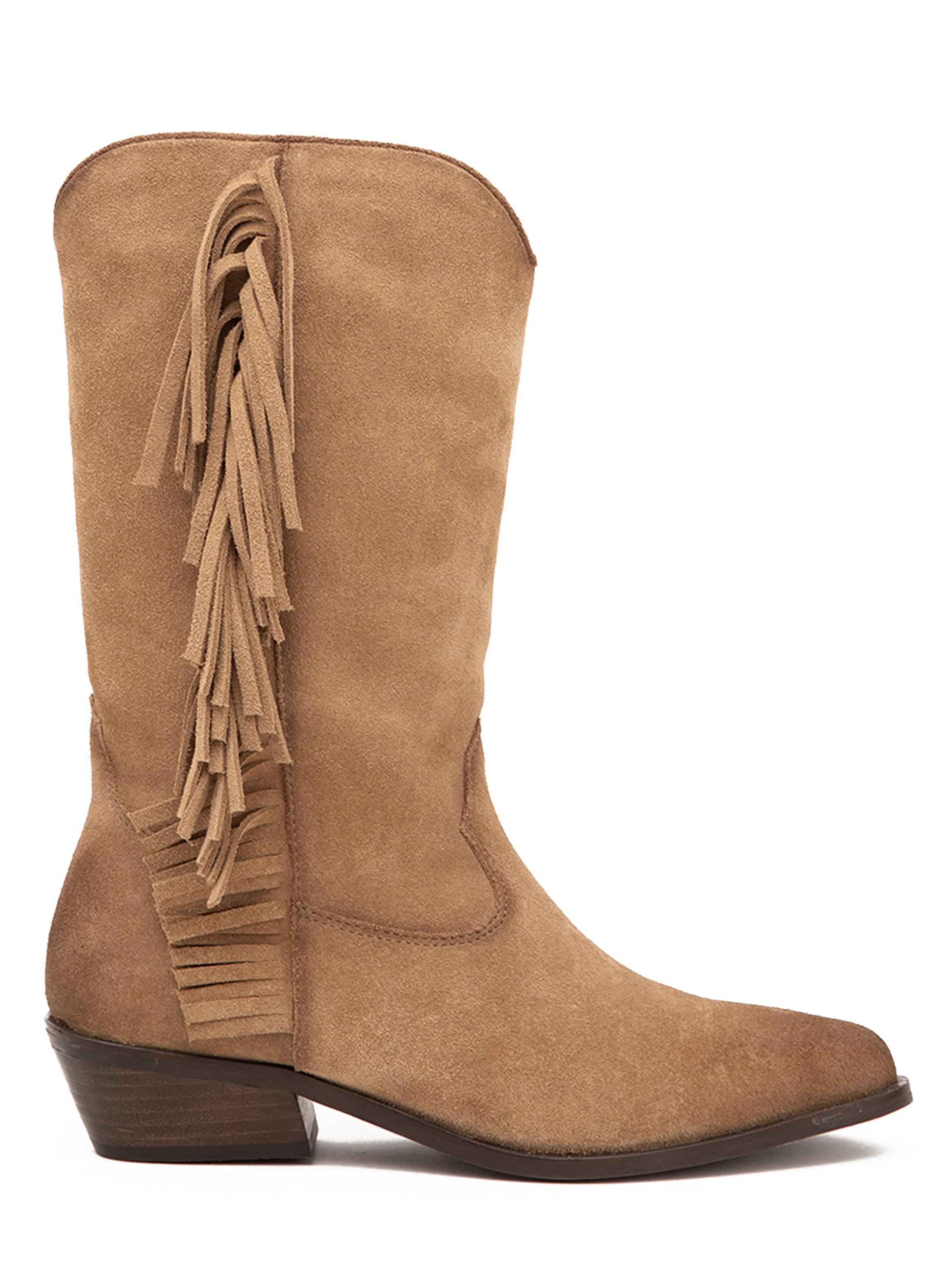 Bota Wyoming Taupe 661055 Cuero Mujer-1