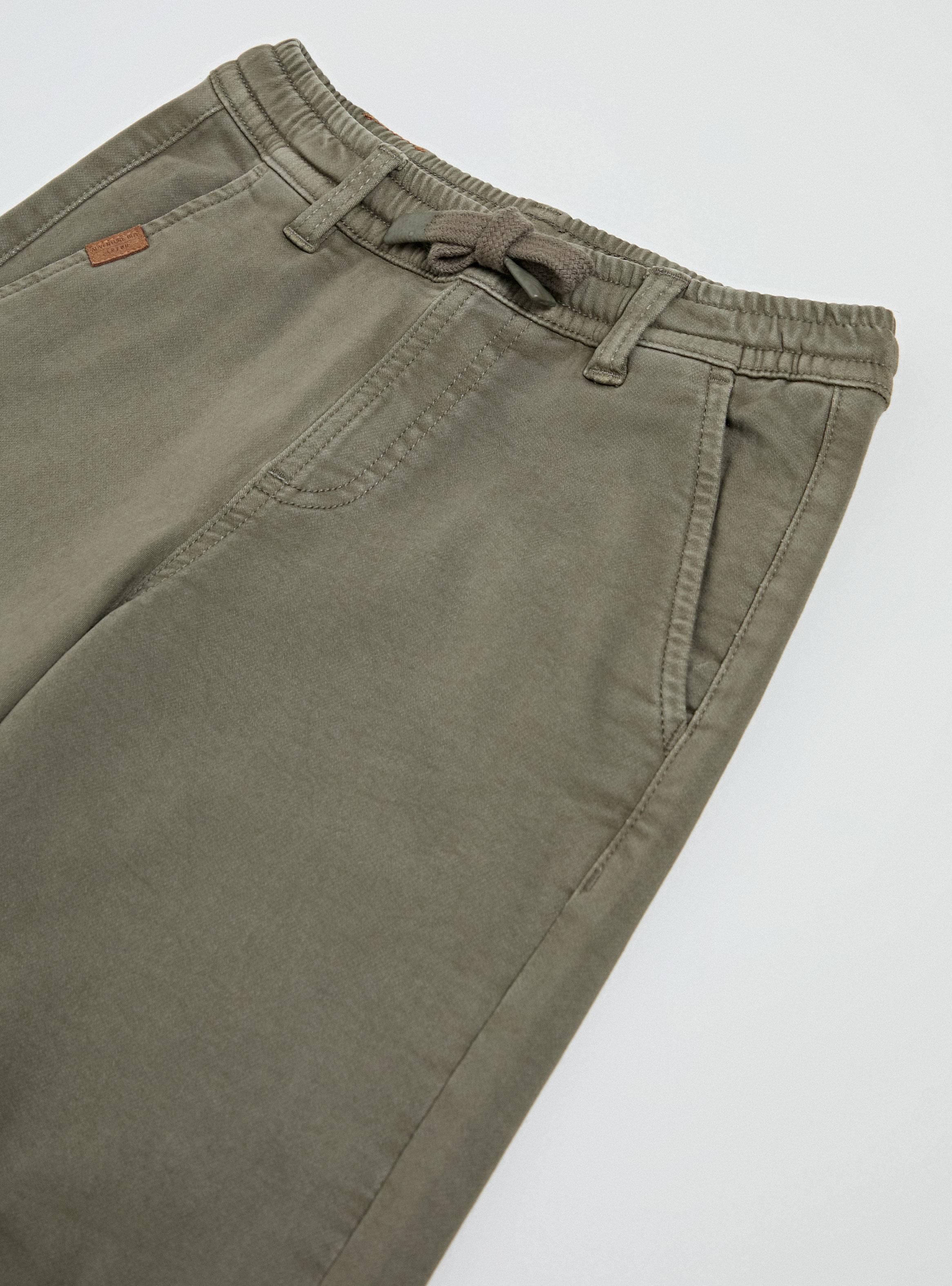Pantalón Jeans Color Tela Confortable-3