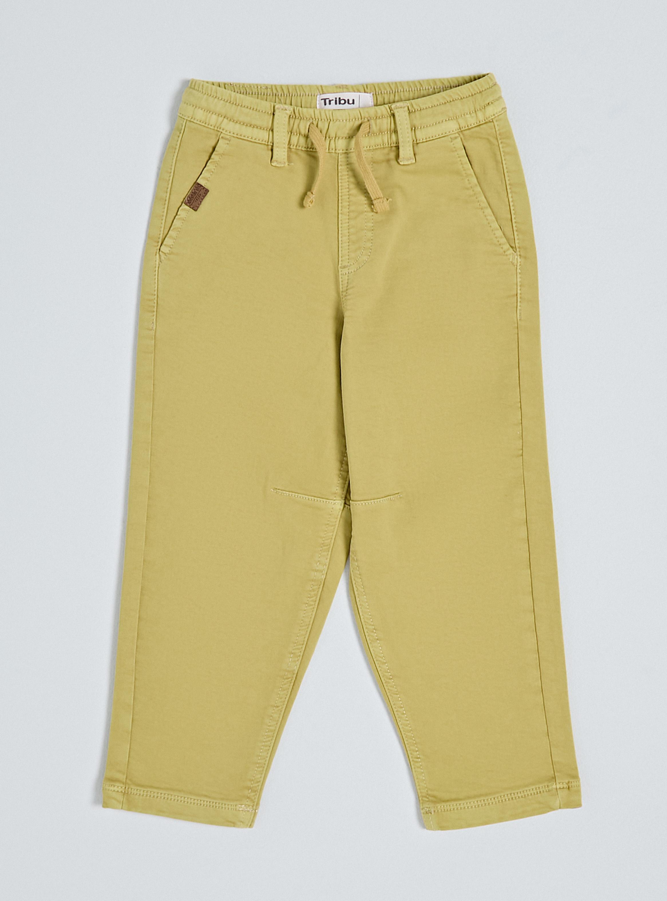 Pantalón Jeans Color Tela Confortable-0