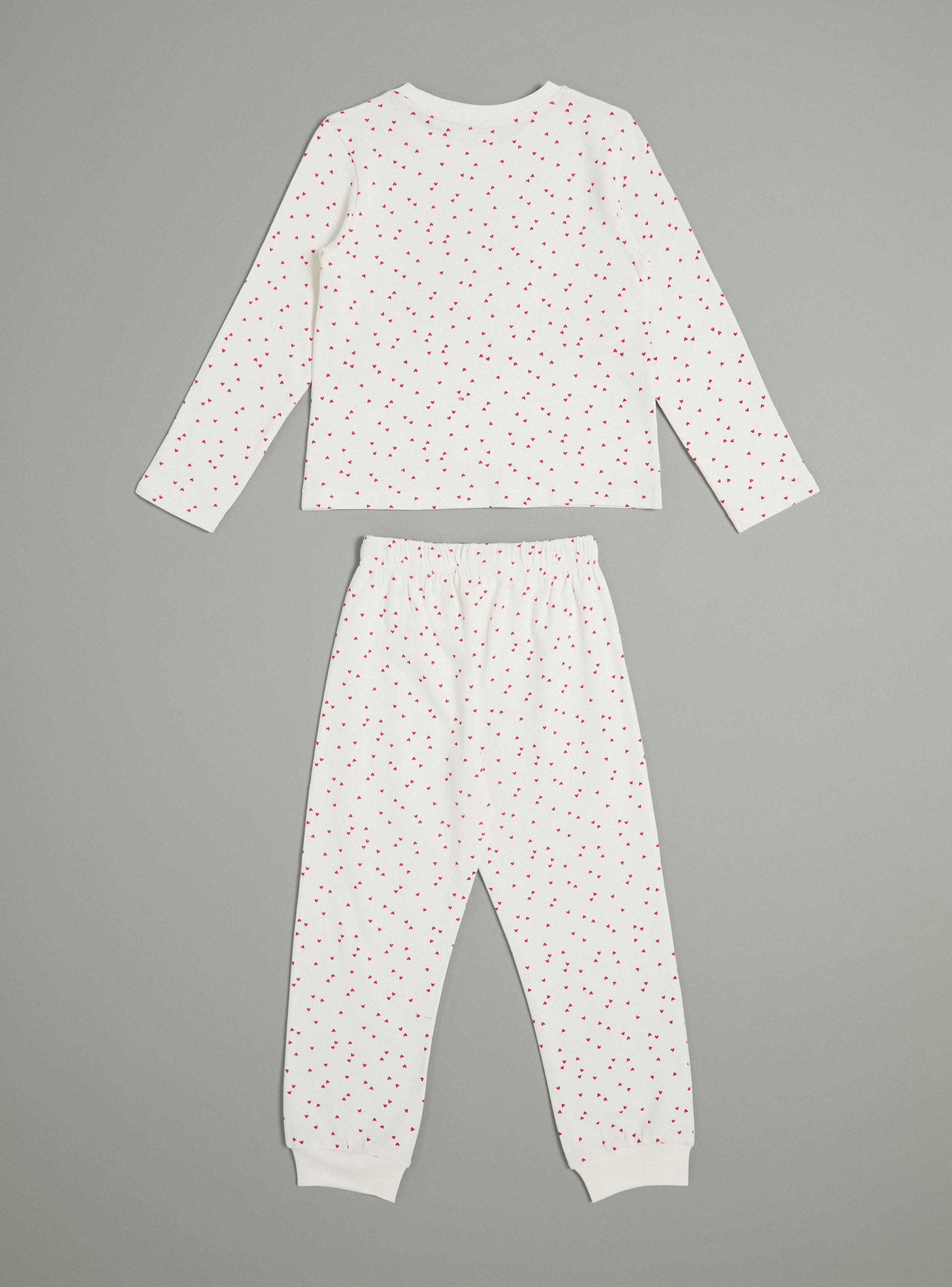 Pijama con Aplicación Bordado de Franela Niña-2