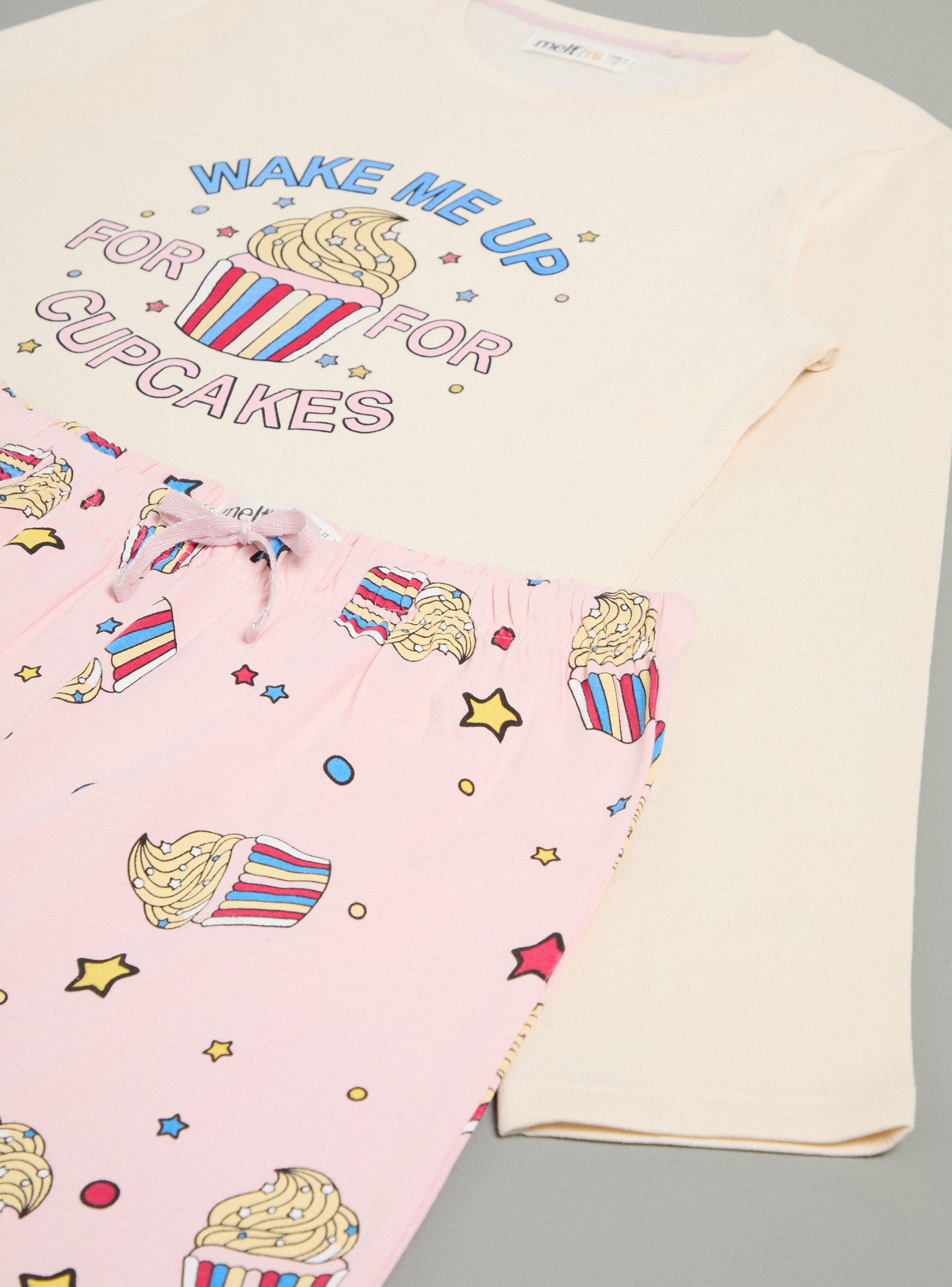 Pijama Junior con Estampado Detalles con Glitter-3