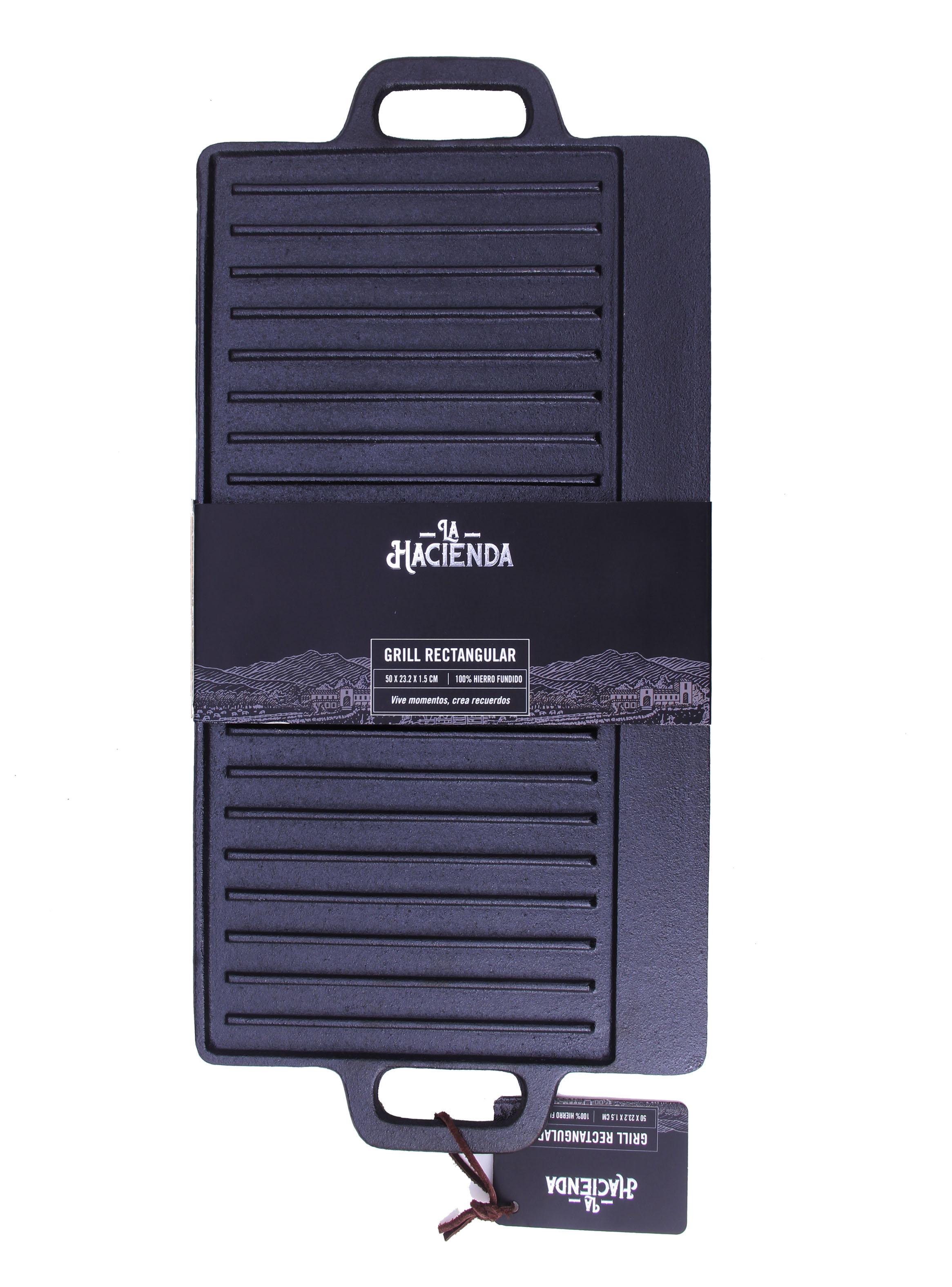 Grill Rect C/Asa Hierro Fundido-0