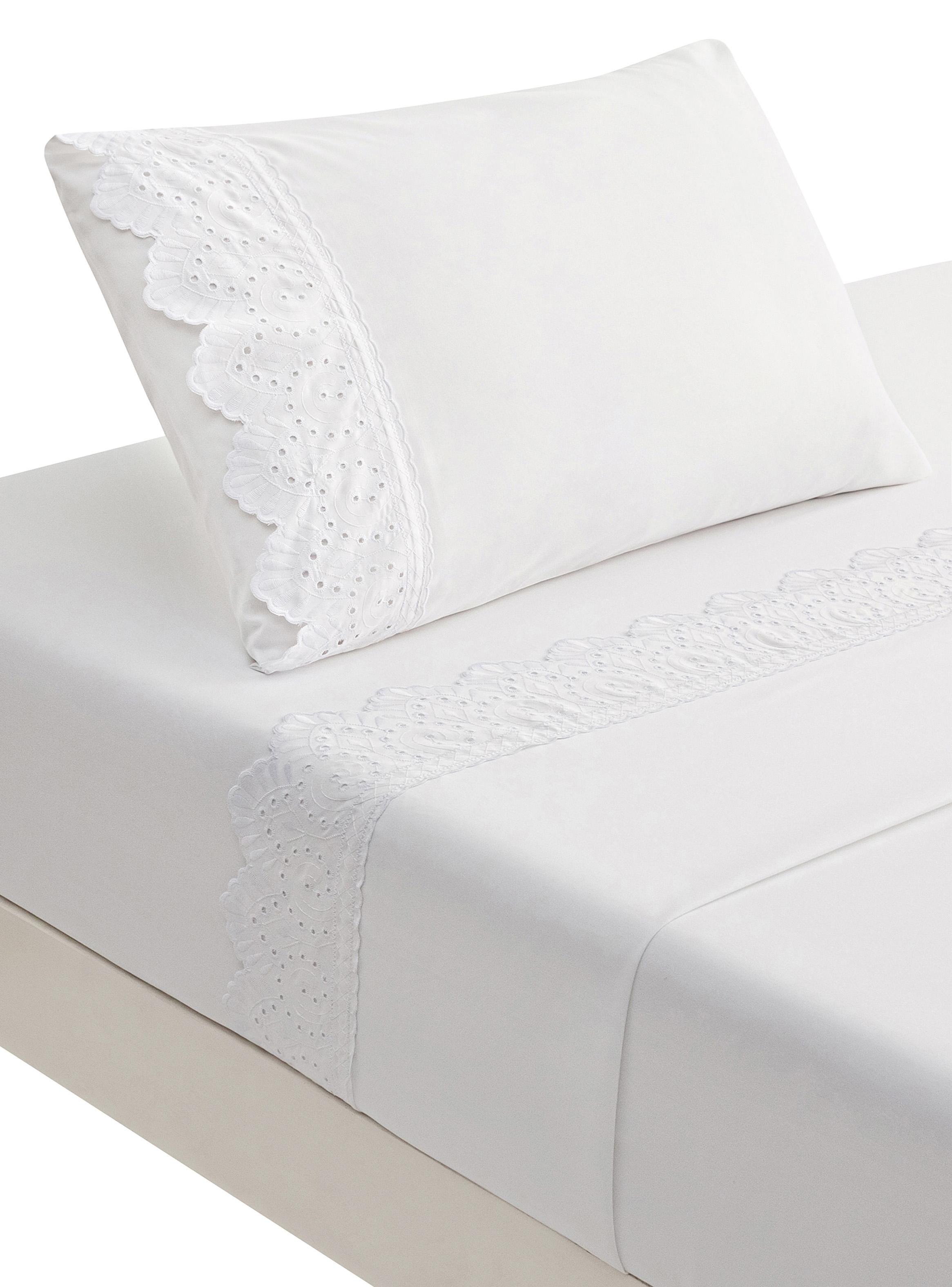 Juego de Sábanas 1 Plaza Broderi-1