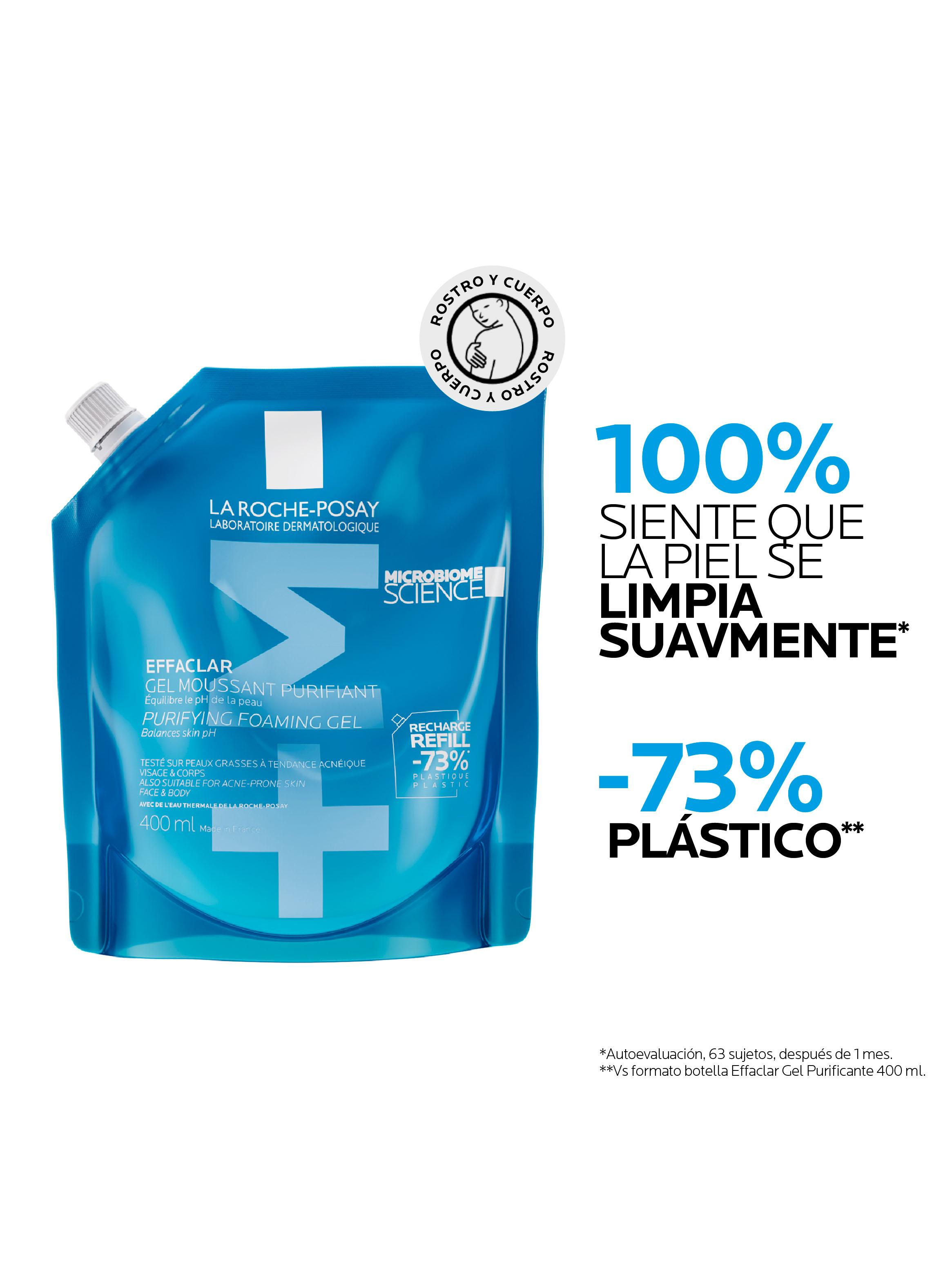 Effaclar Gel +M Limpiador Purificante Refill 400 ml-3
