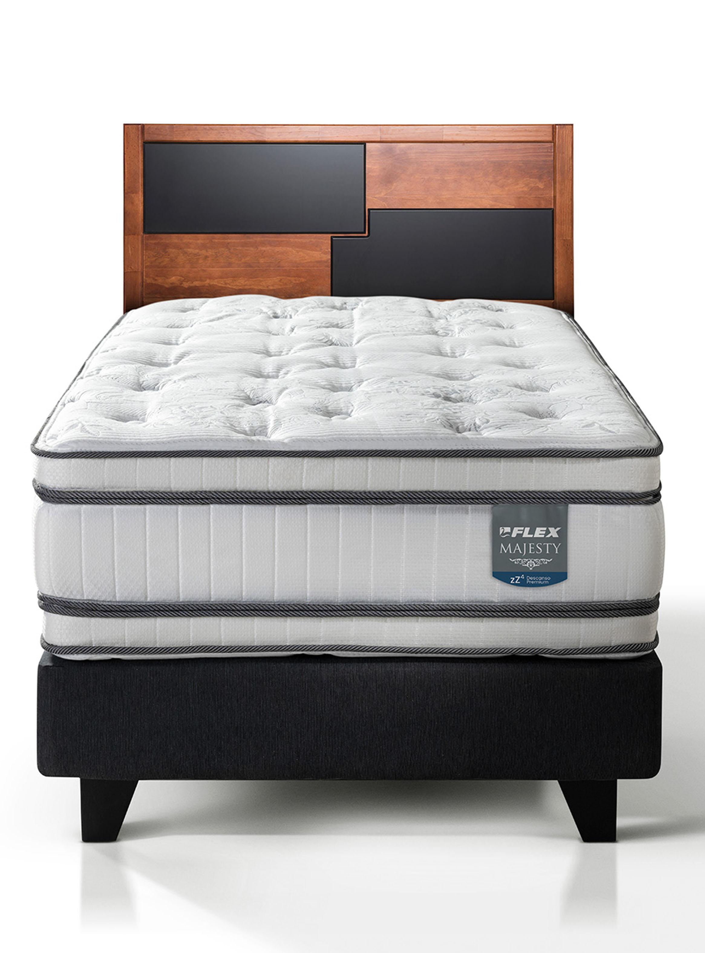 Cama Europea Majesty 1.5 Plazas + Respaldo Colonia-2