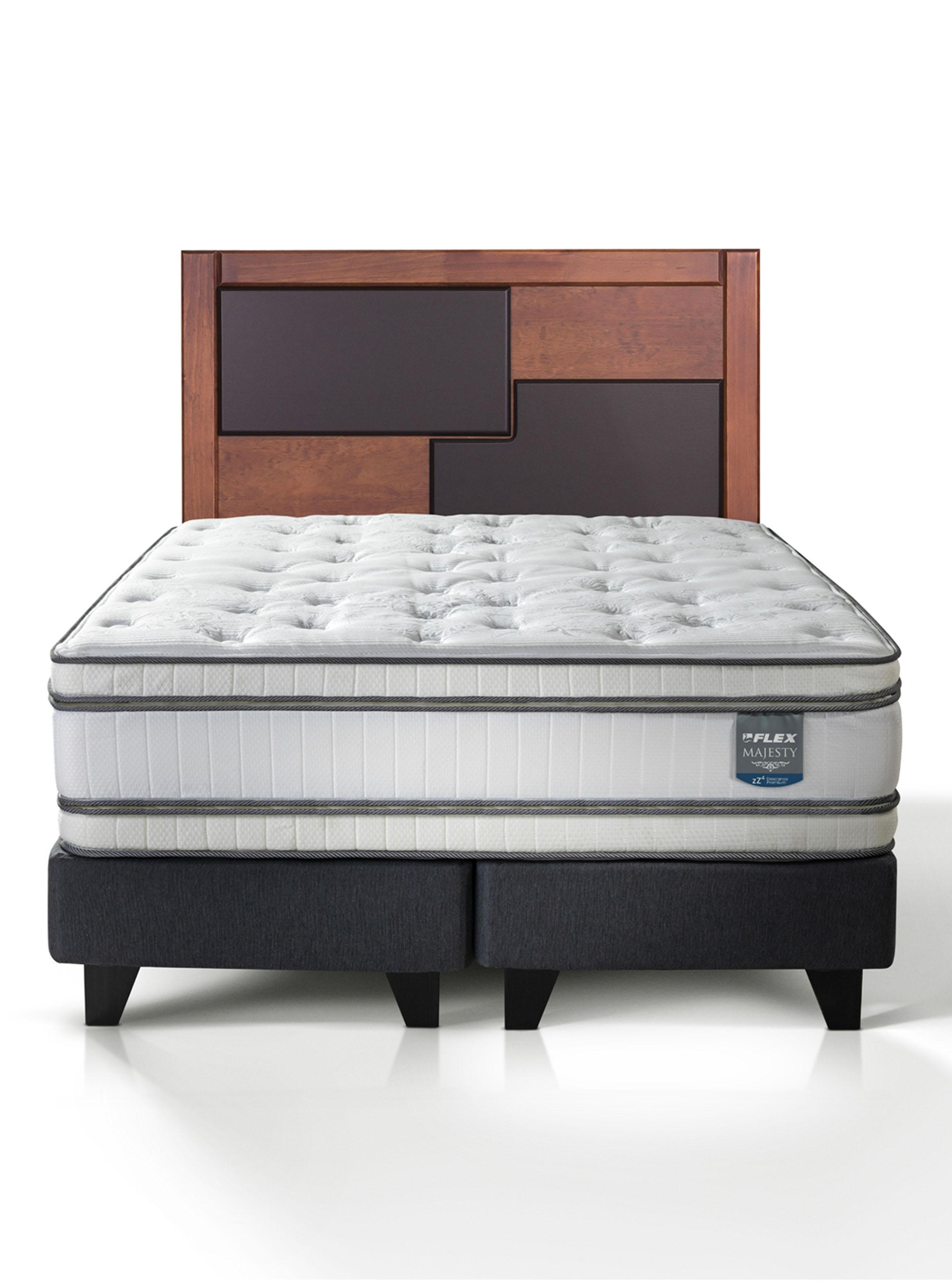 Cama Europea Majesty 2 Plazas + Respaldo Colonia-2