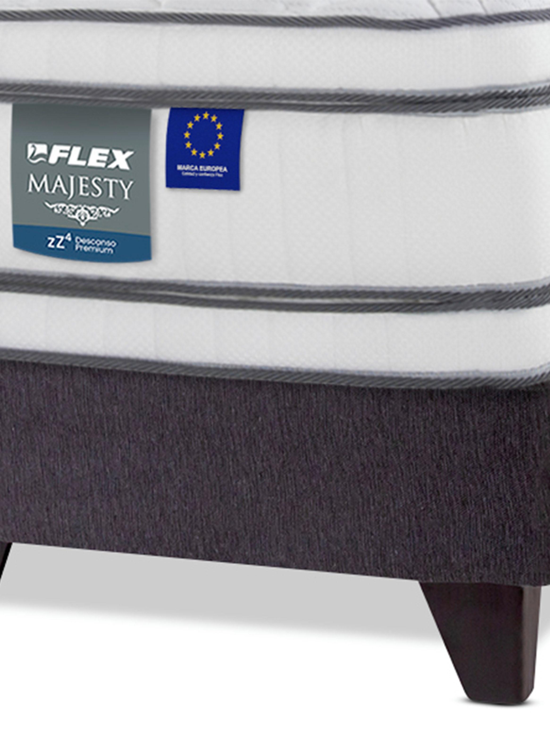 Cama Europea Majesty 2 Plazas Base Dividida + Respaldo Lorraine-3