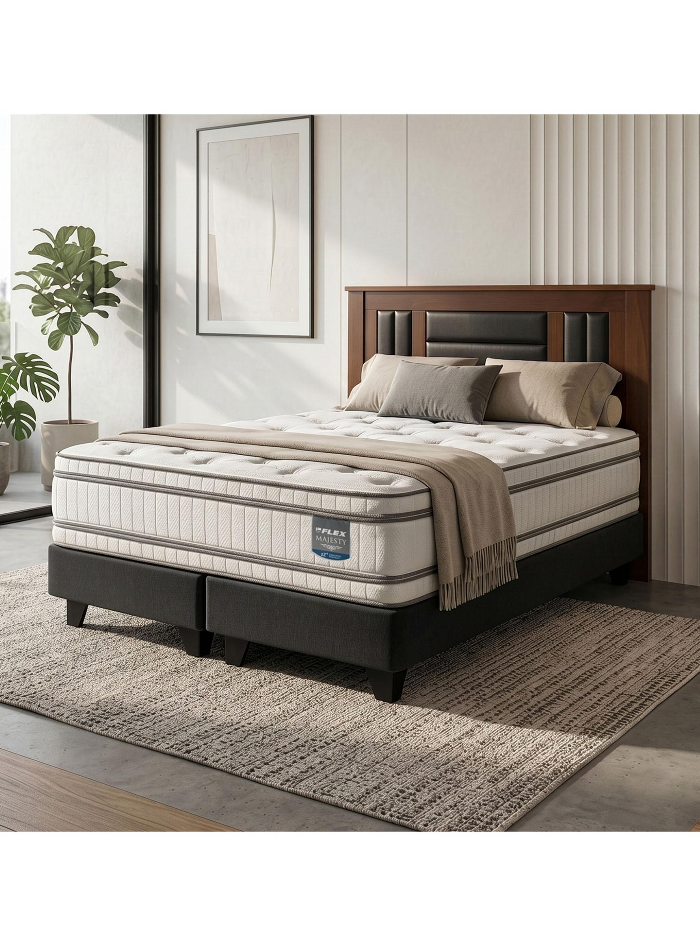 Cama Europea Majesty 2 Plazas + Respaldo Lorraine-5