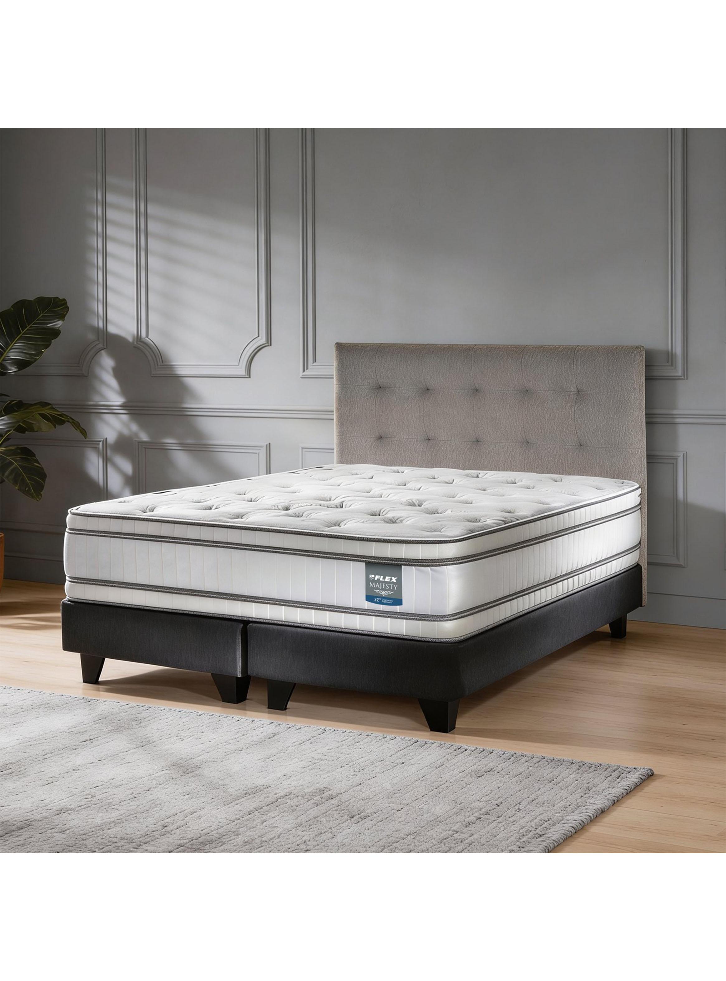 Cama Europea King Majesty + Respaldo Design-5