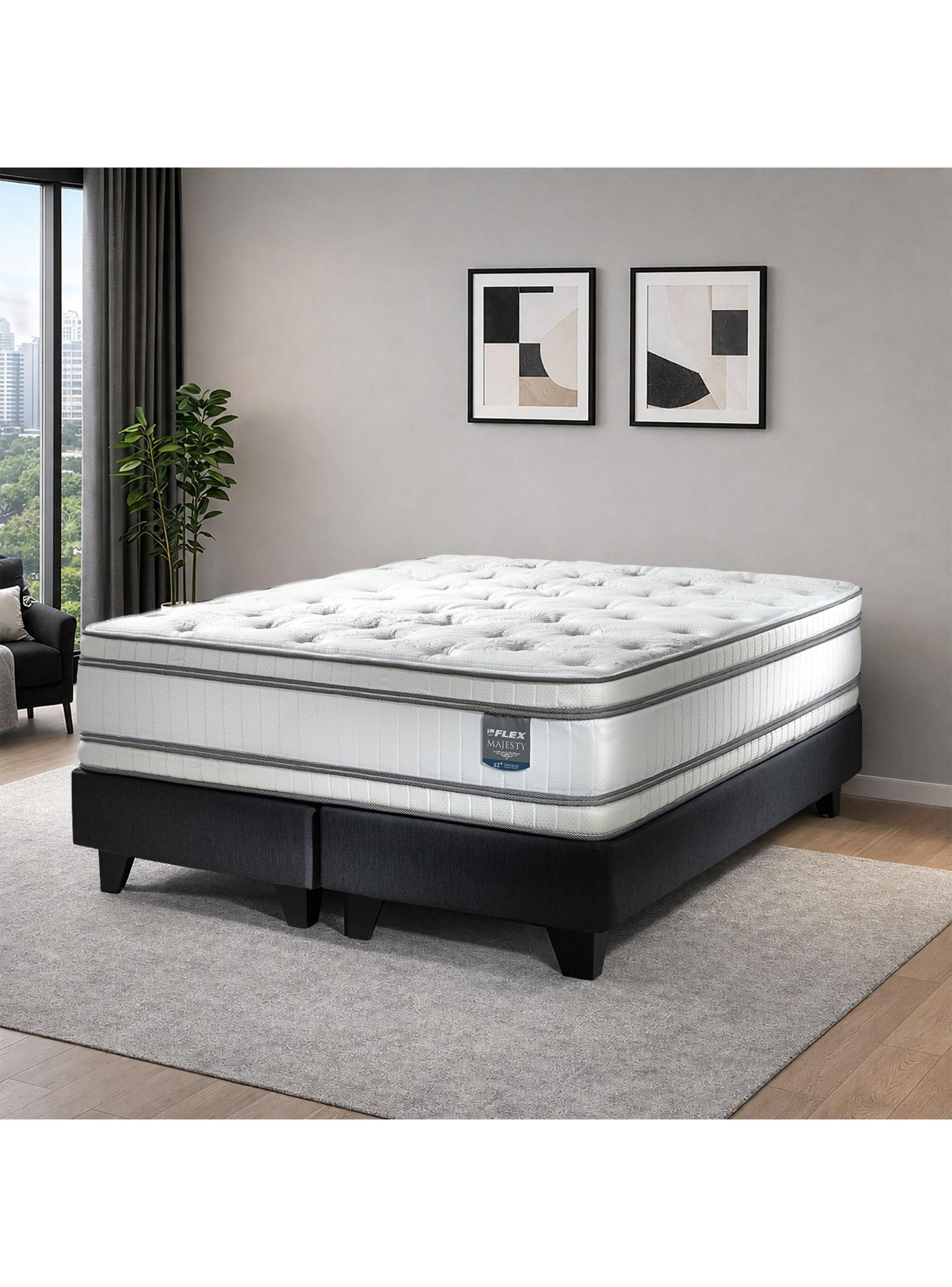Cama Europea Majesty 2 Plazas Base Dividida-5
