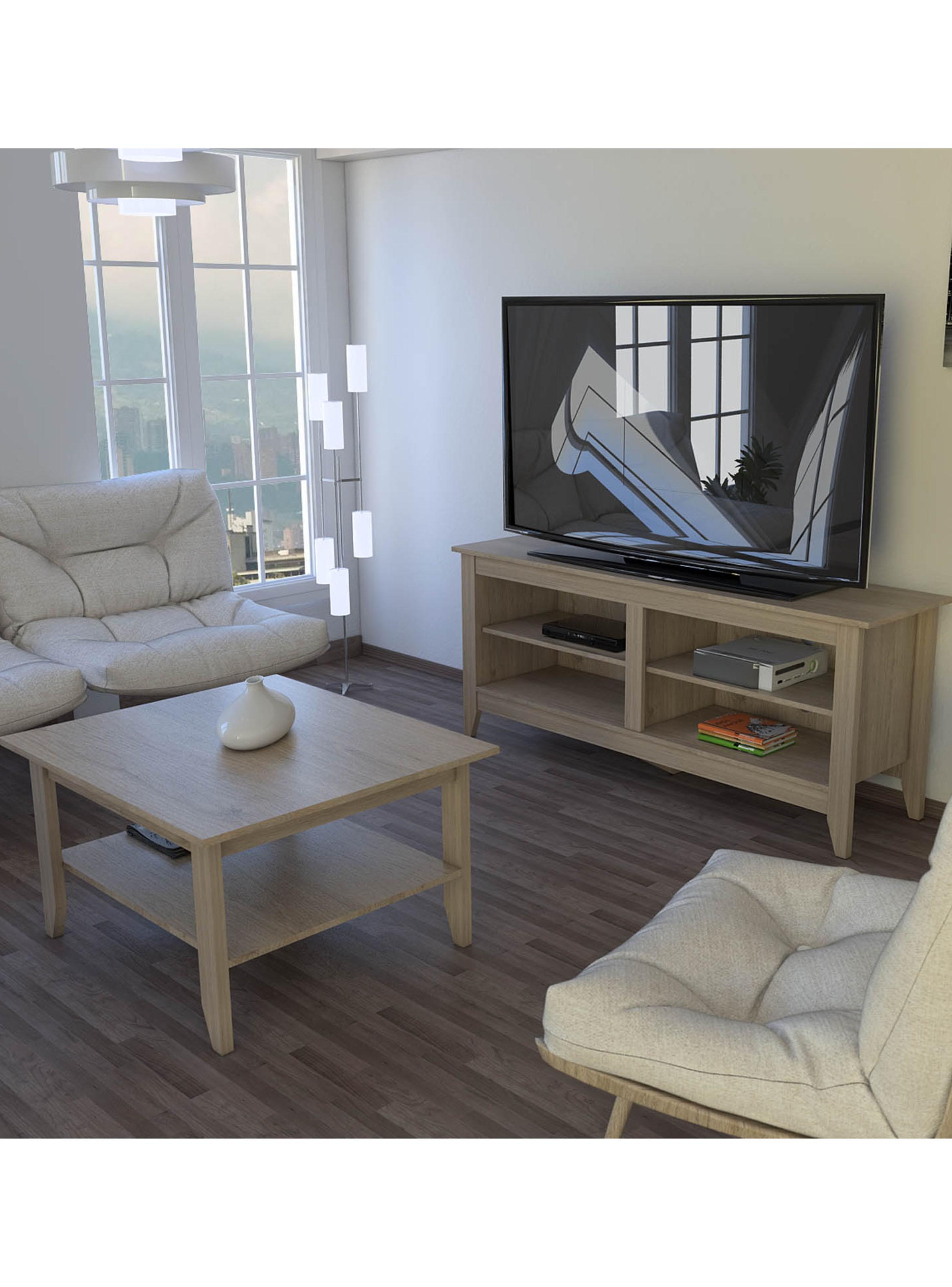 Mesa de Centro + Rack TV 65'' Essential Rovere-3