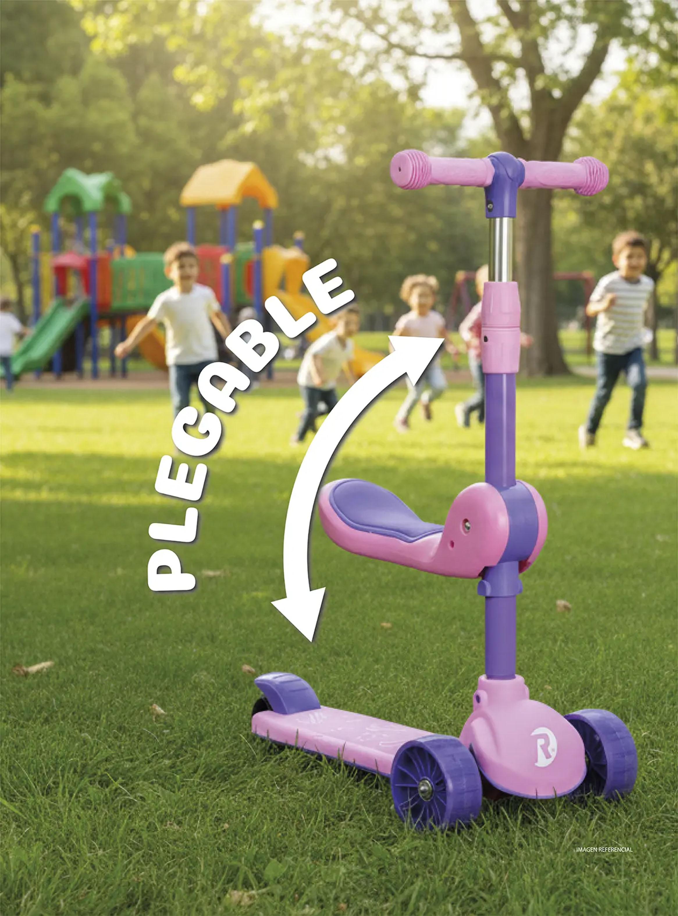 Triscooter Montable Rosado-4