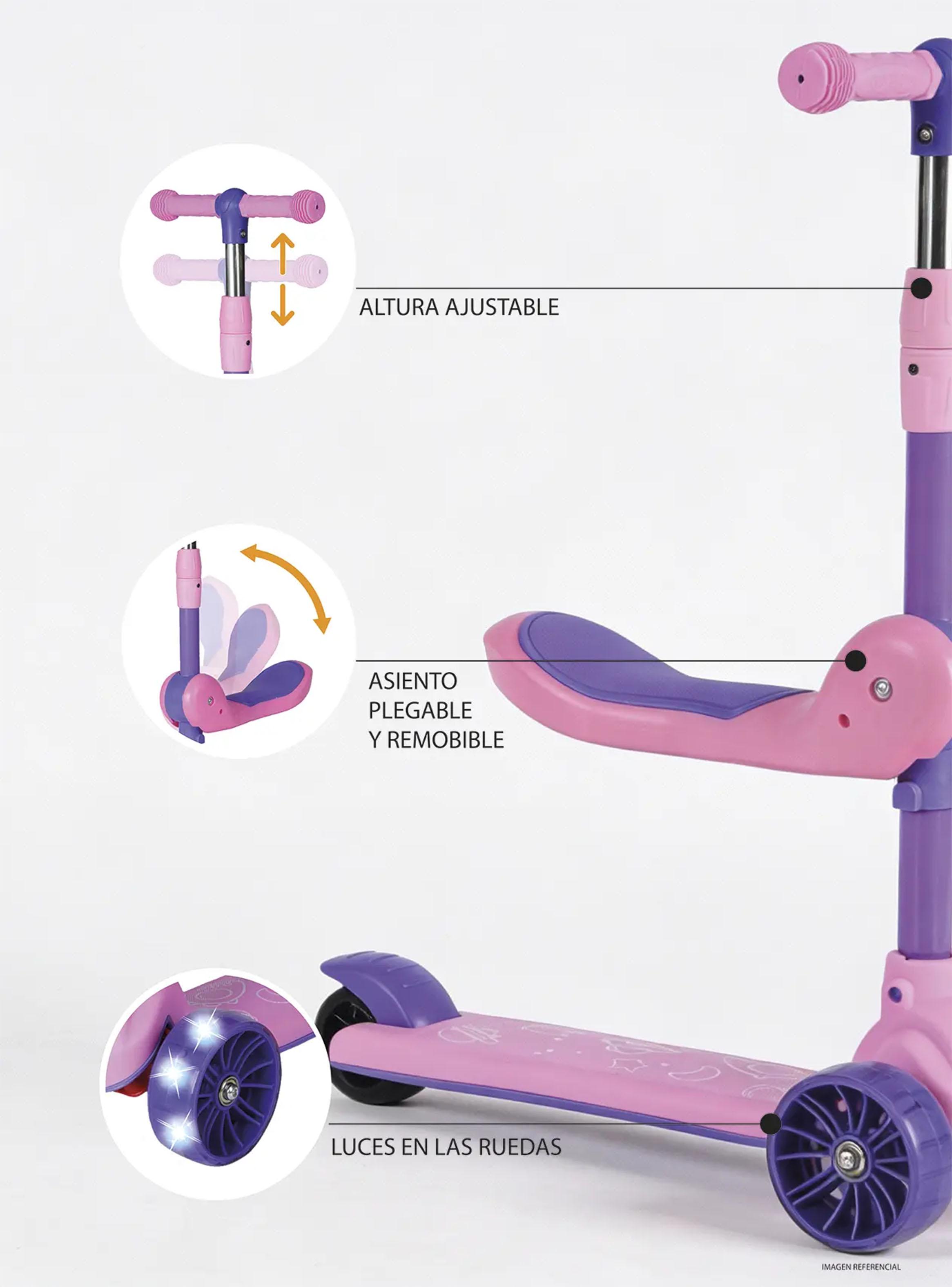 Triscooter Montable Rosado-3
