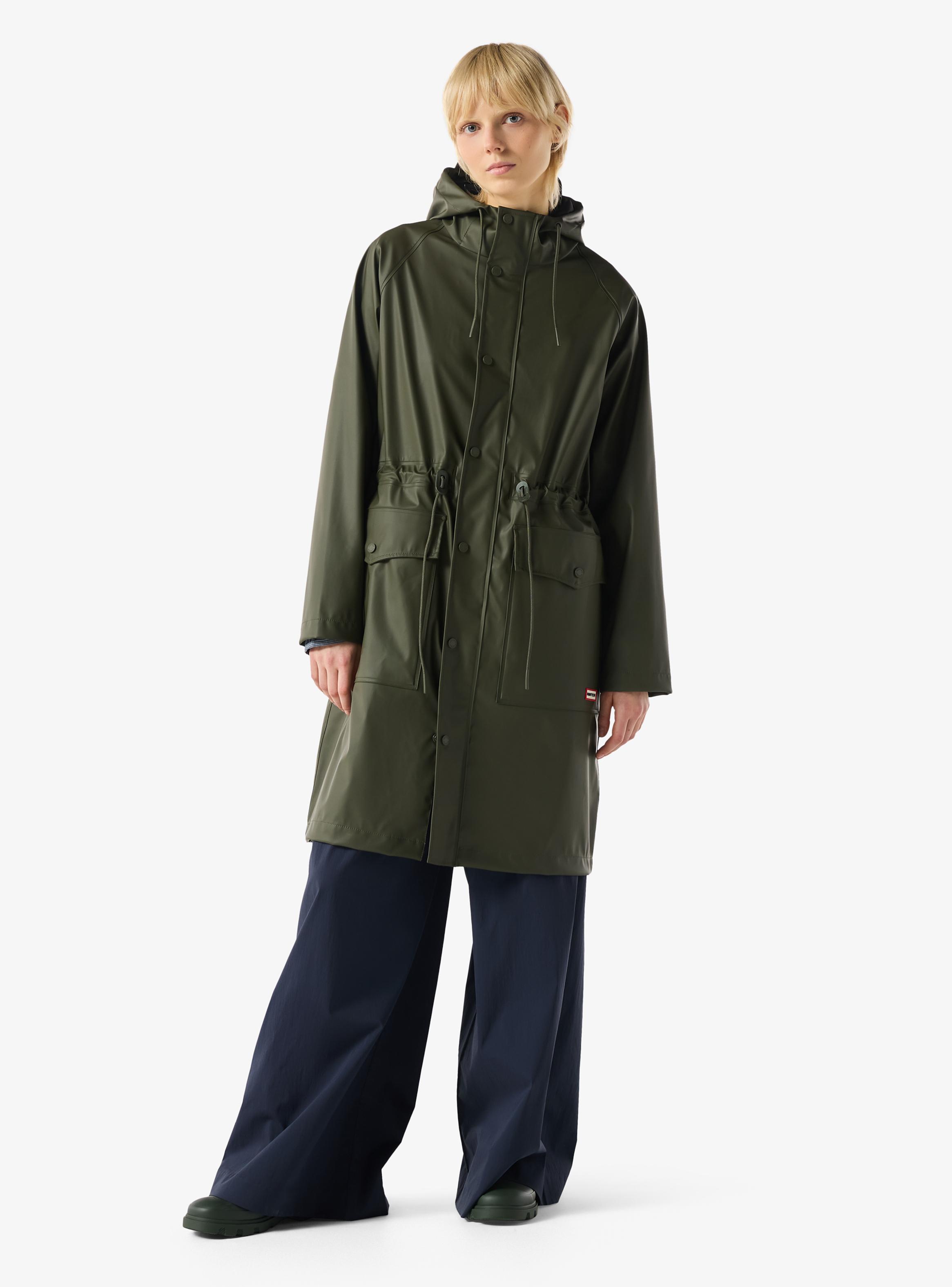 Parka Larga sin Forro Resistente al Agua-3
