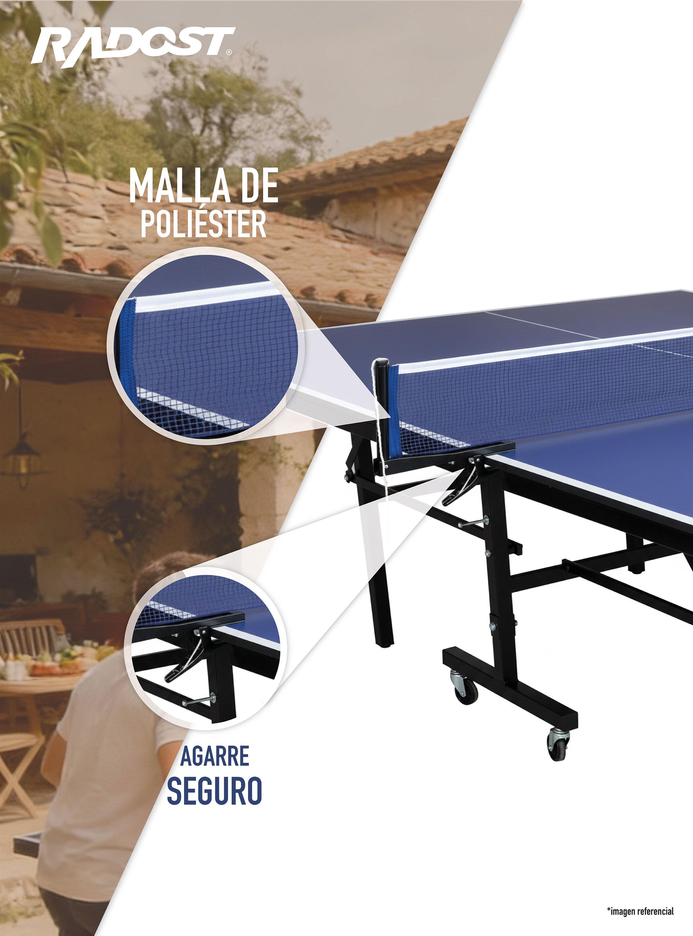 Mesa de Ping Pong 2 Posiciones Azul-4