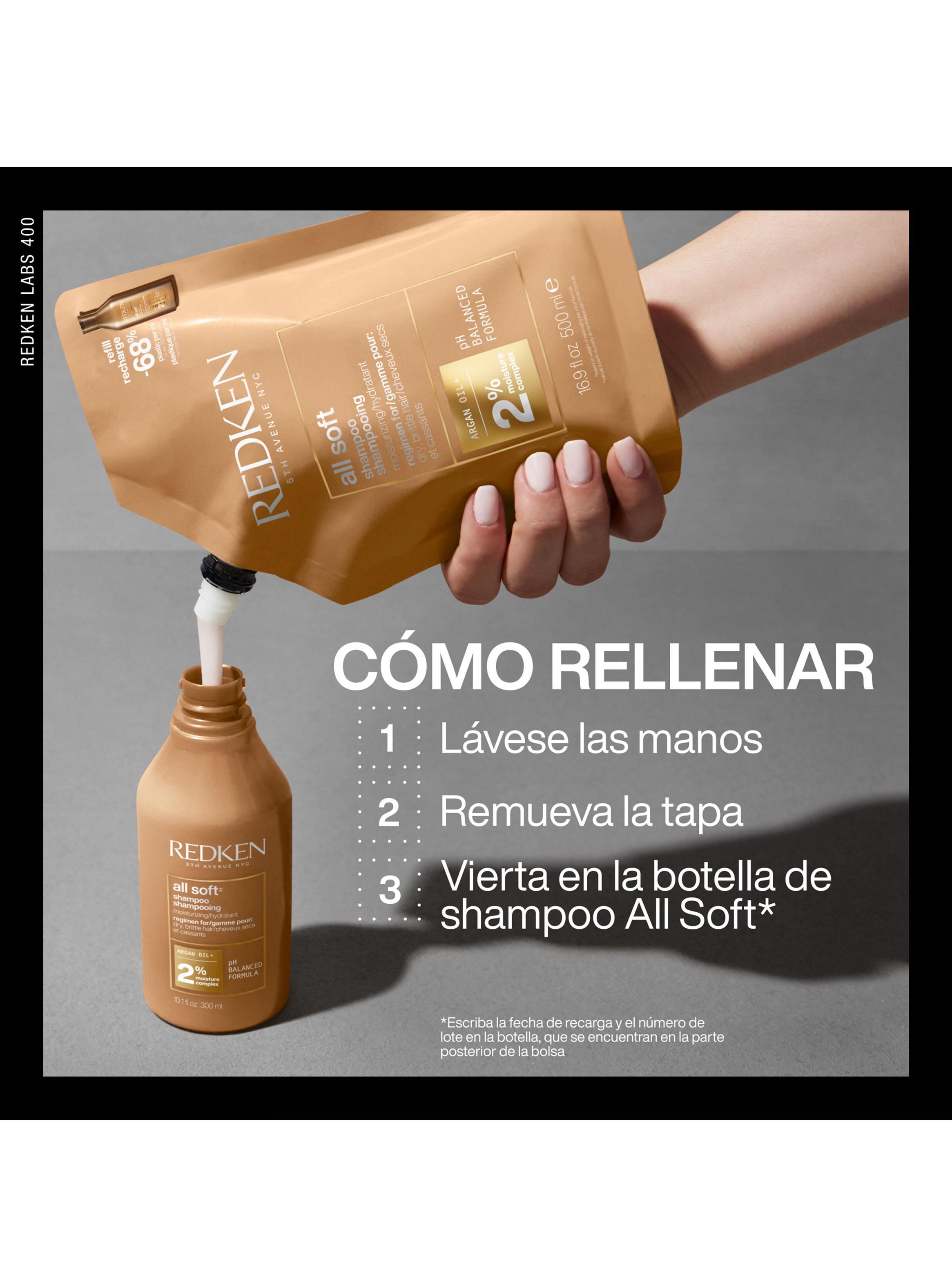 Shampoo Hidratante All Soft Refill 500ml Redken-3