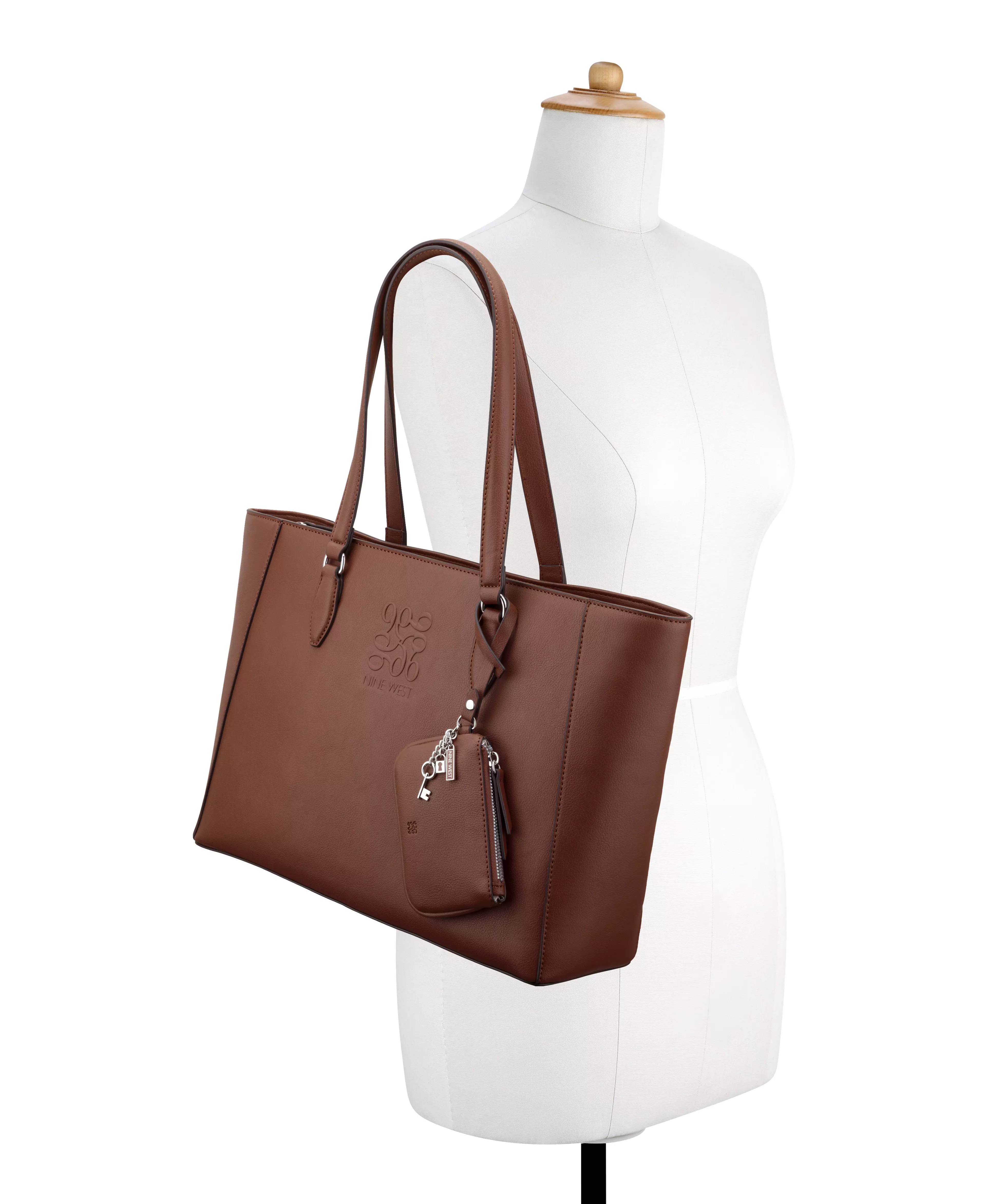 Cartera de Hombro Tipo Tote 2 en 1 Frida Café-3