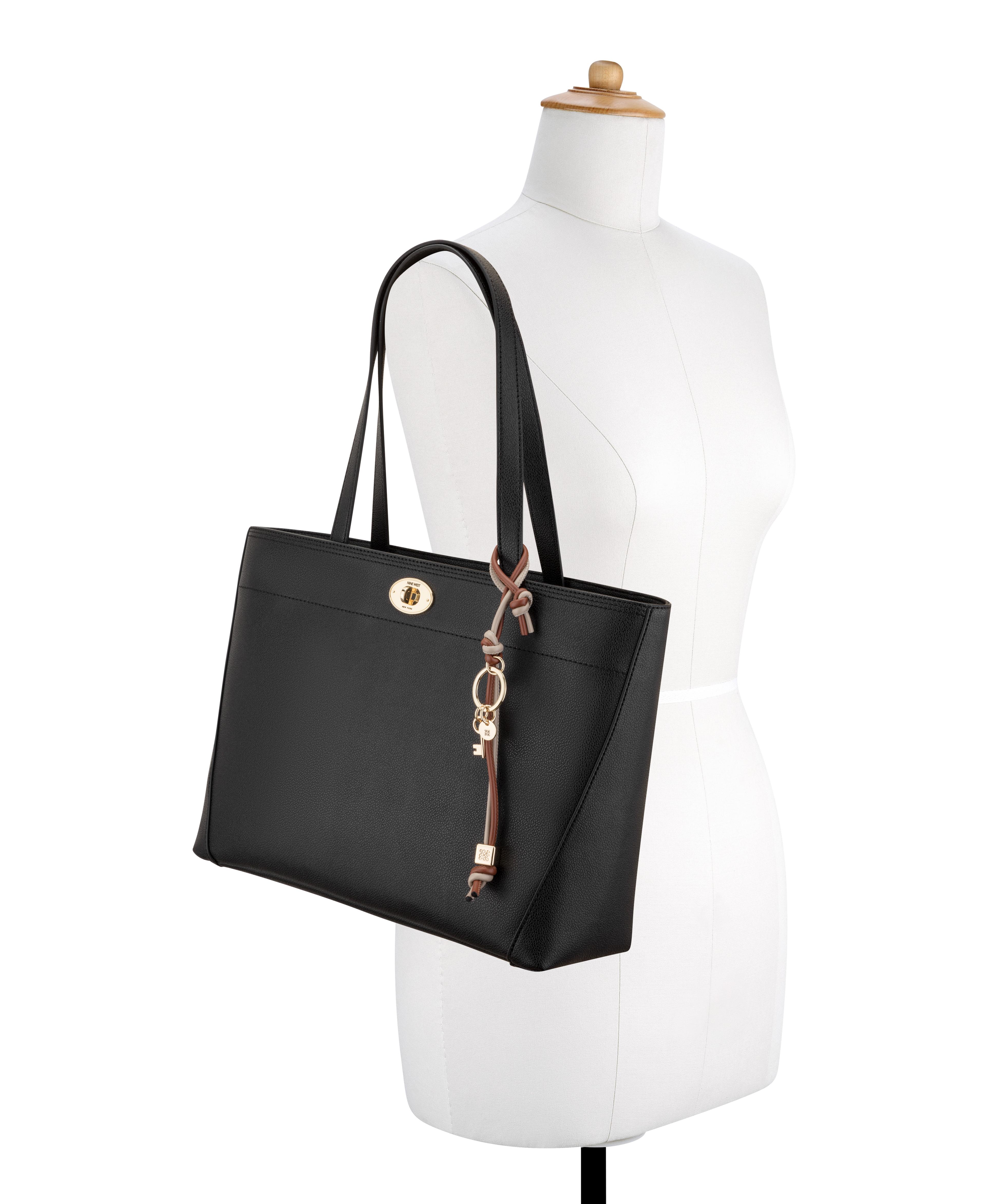 Cartera de Hombro Tipo Tote Khora Negro-4