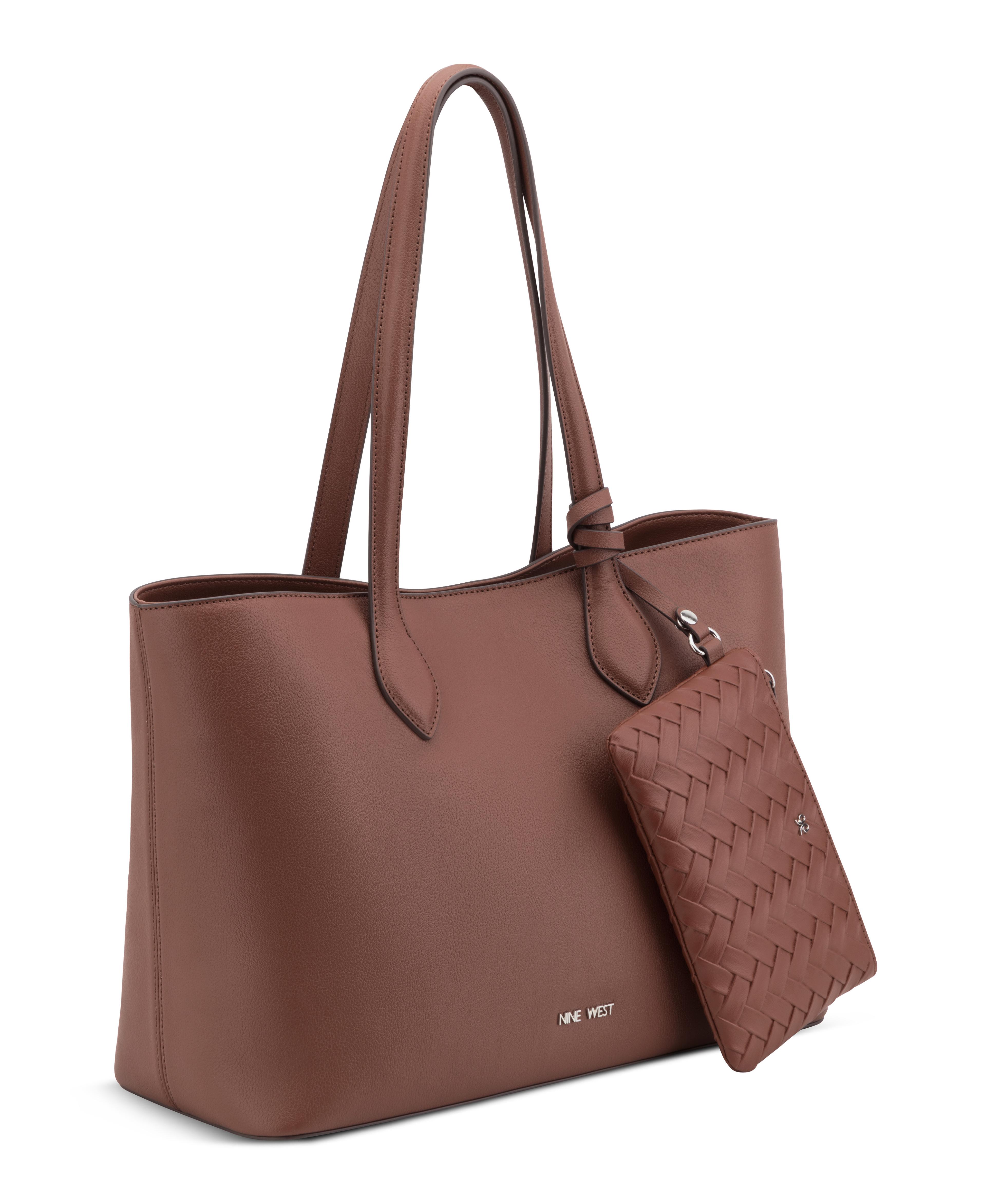 Cartera de Hombro Tipo Tote Vionette 2 en 1 Café-2