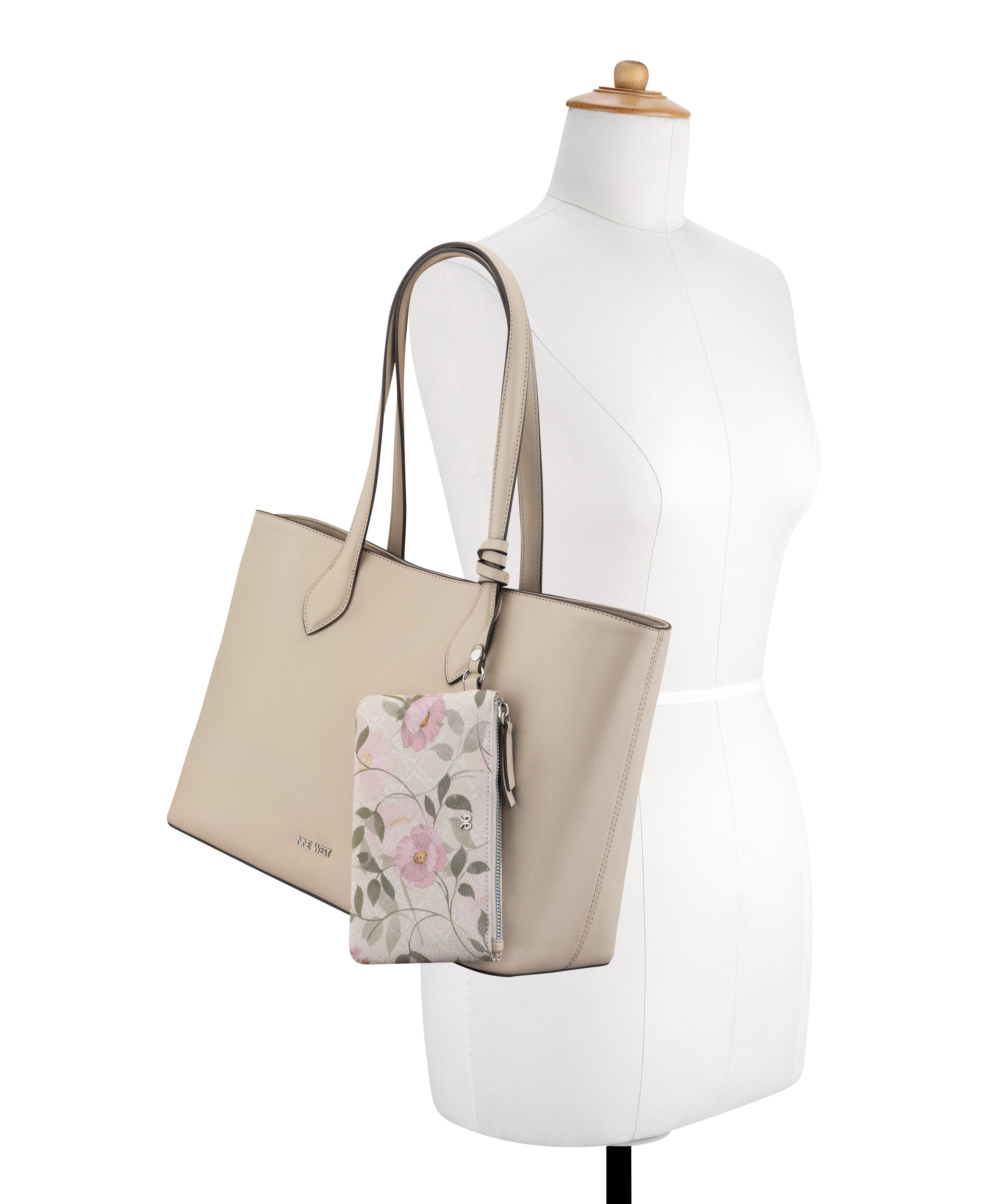 Cartera de Hombro Tipo Tote Vionette 2 en 1 Blanco-4