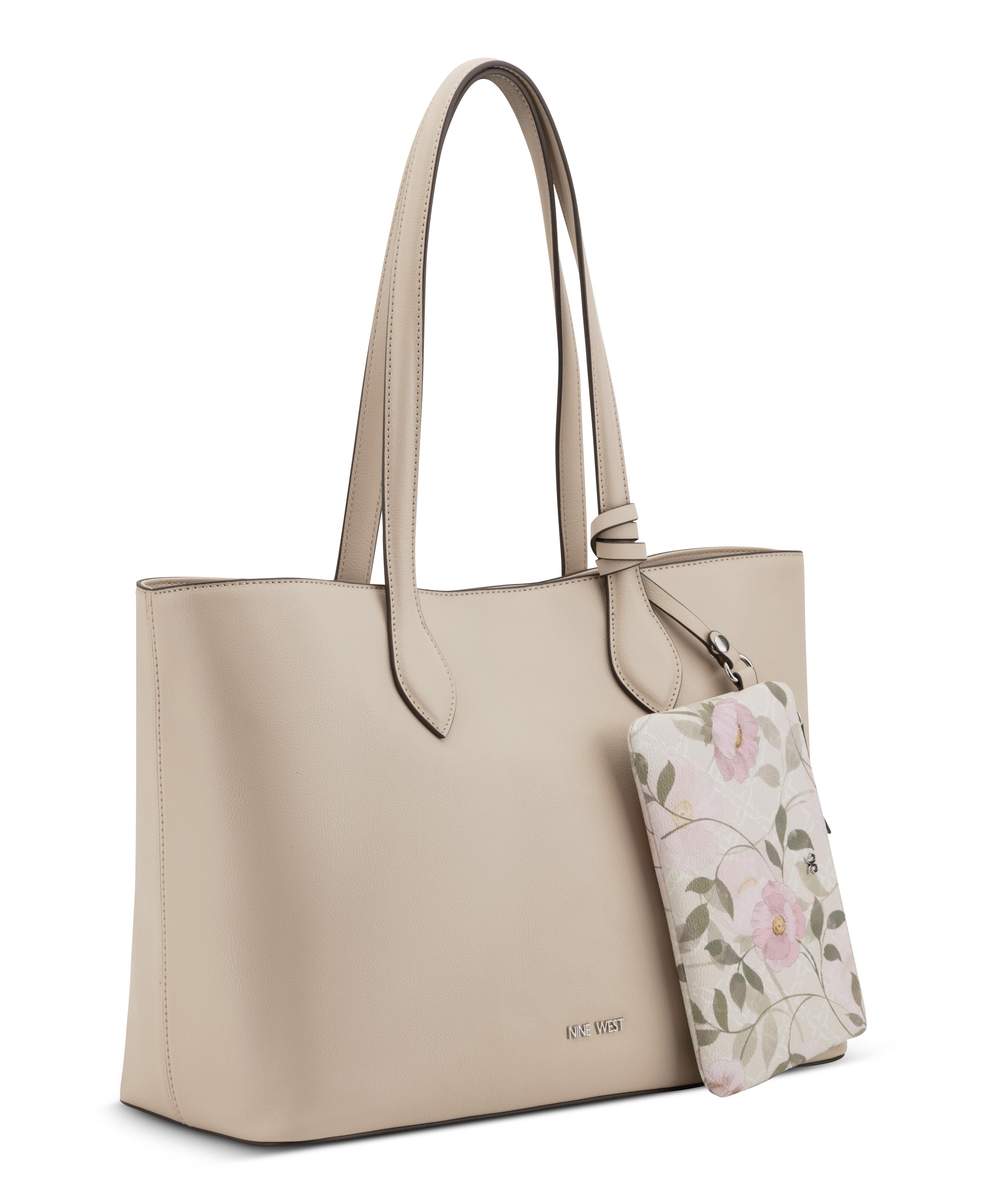 Cartera de Hombro Tipo Tote Vionette 2 en 1 Blanco-3