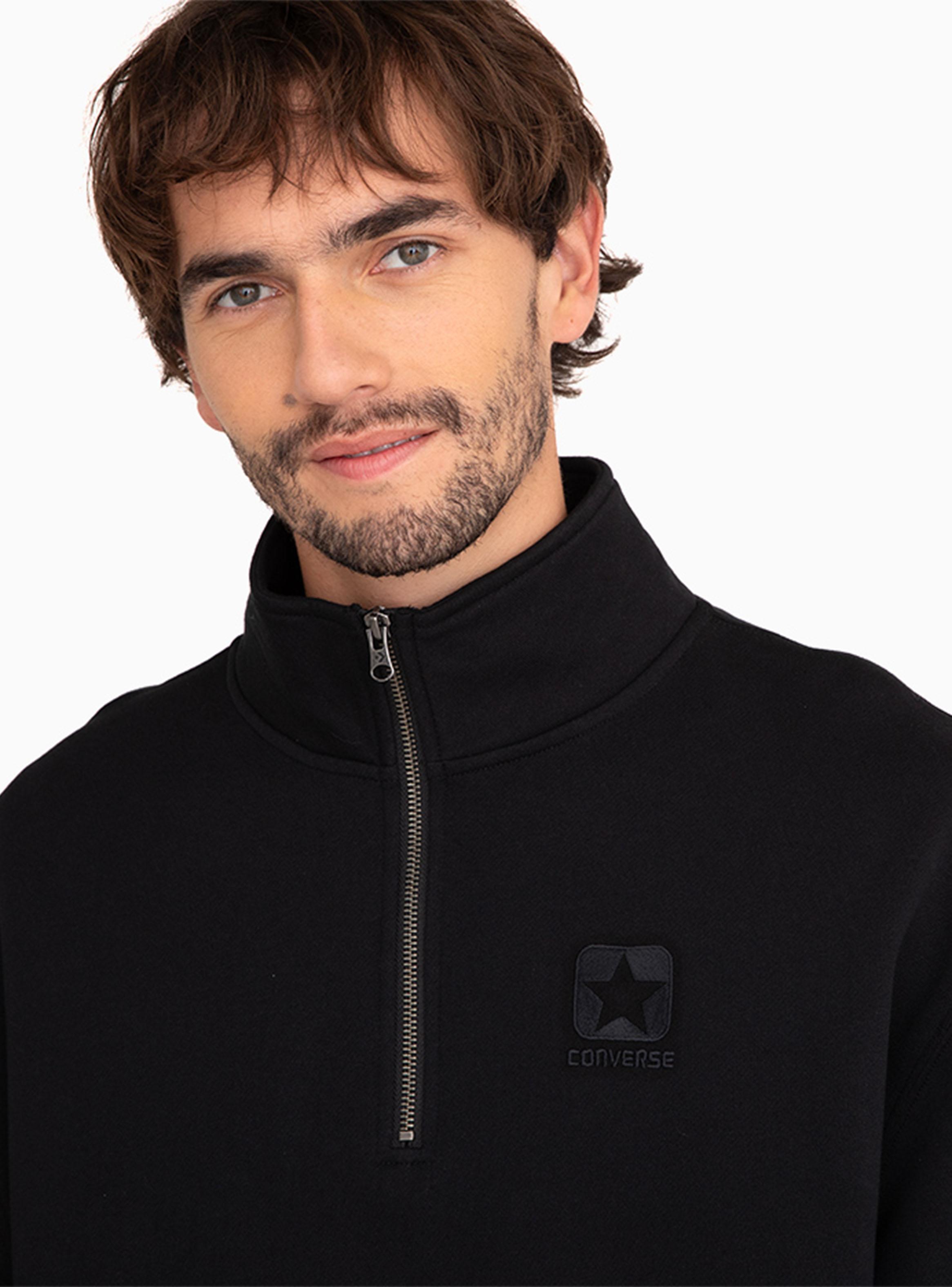 Polerón Casual Logo Estrella Unicolor-2