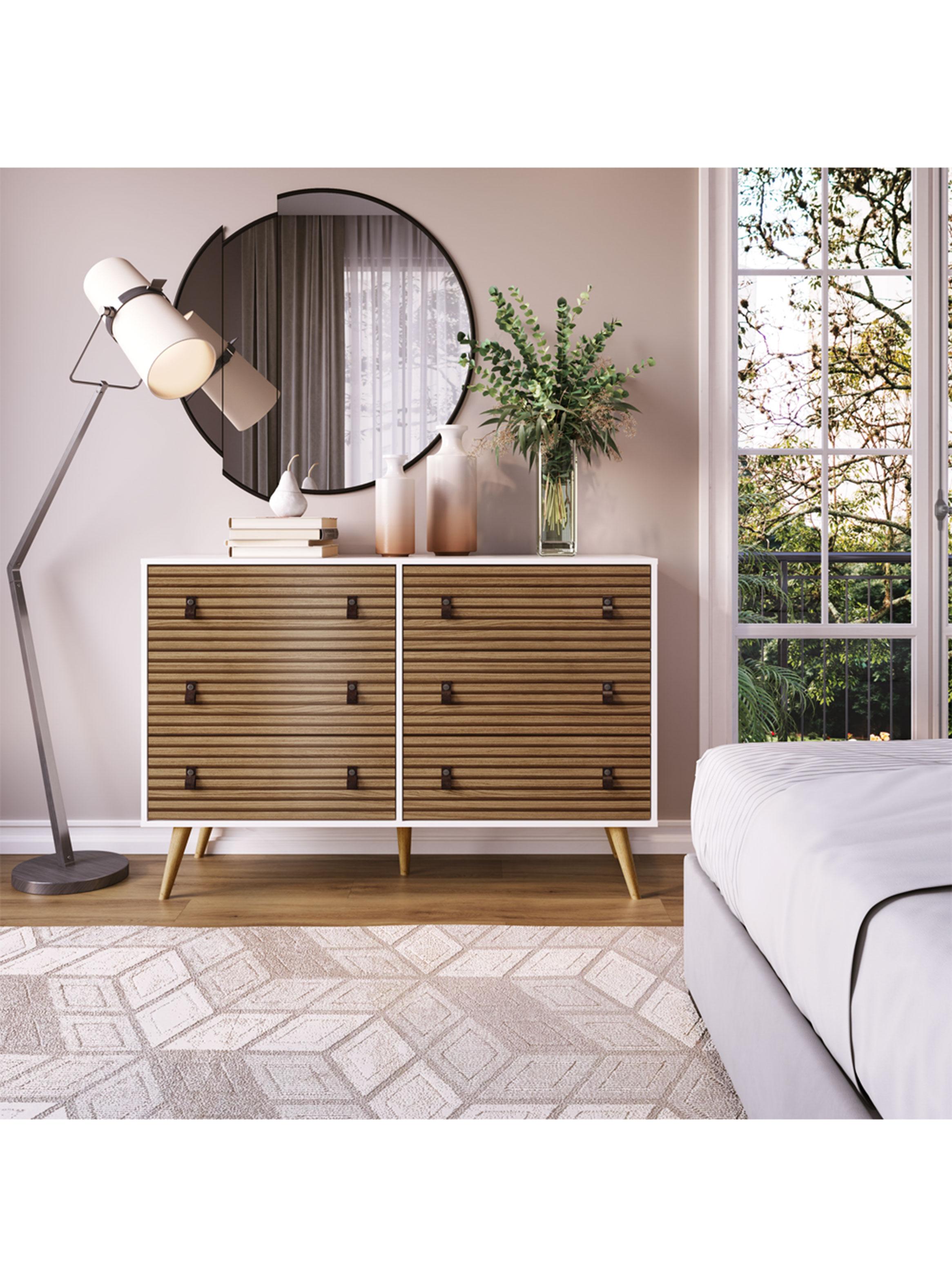 Cómoda Amber 6 Cajones Brise-2