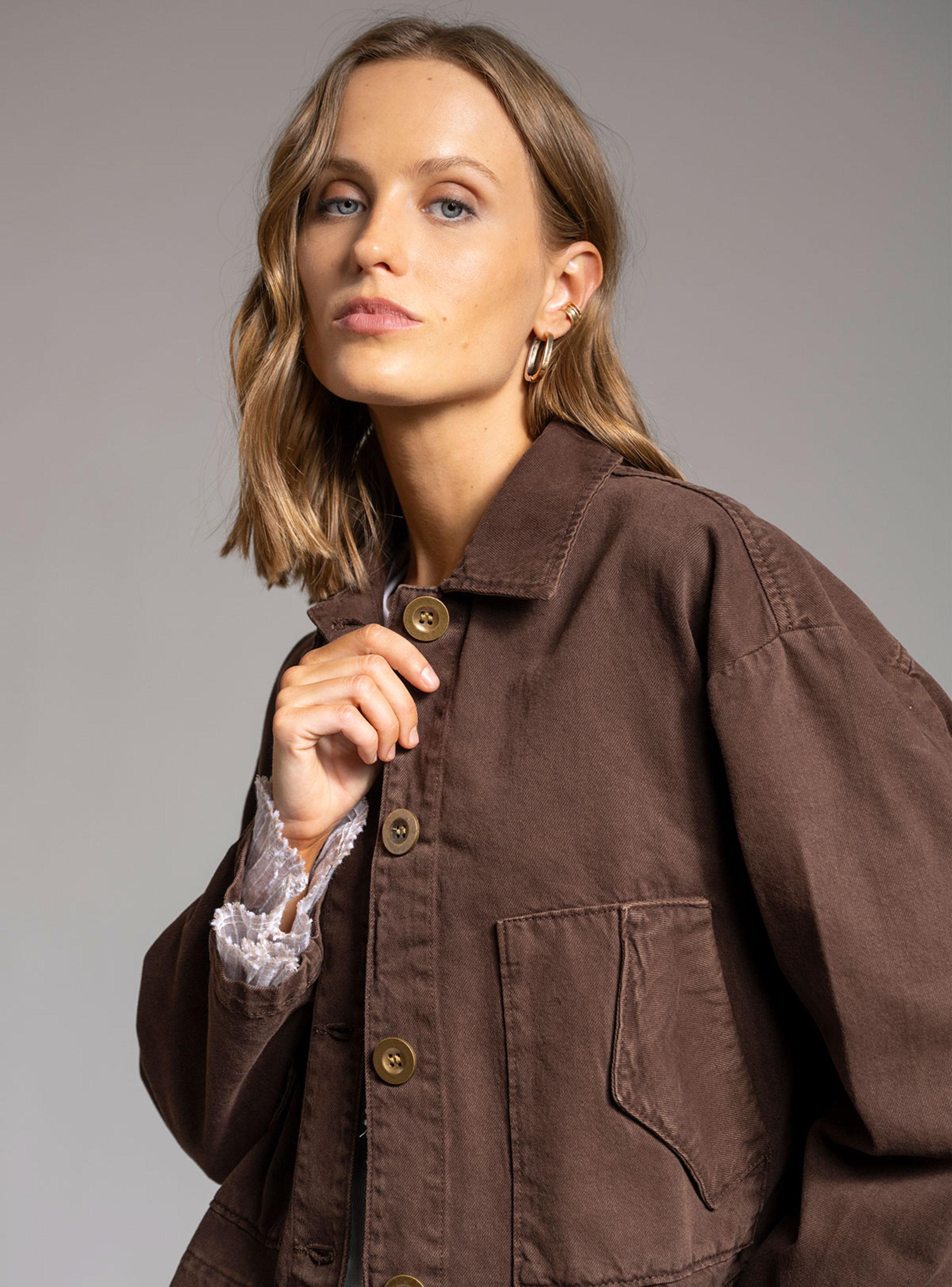 Chaqueta Amaya Jeans Café-3