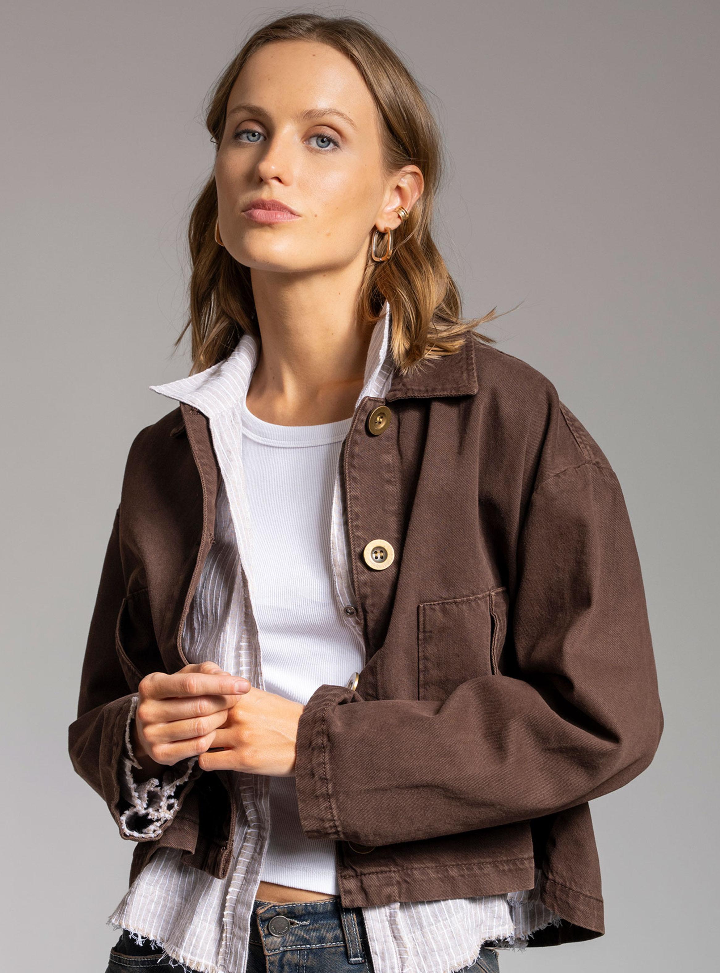 Chaqueta Amaya Jeans Café-2