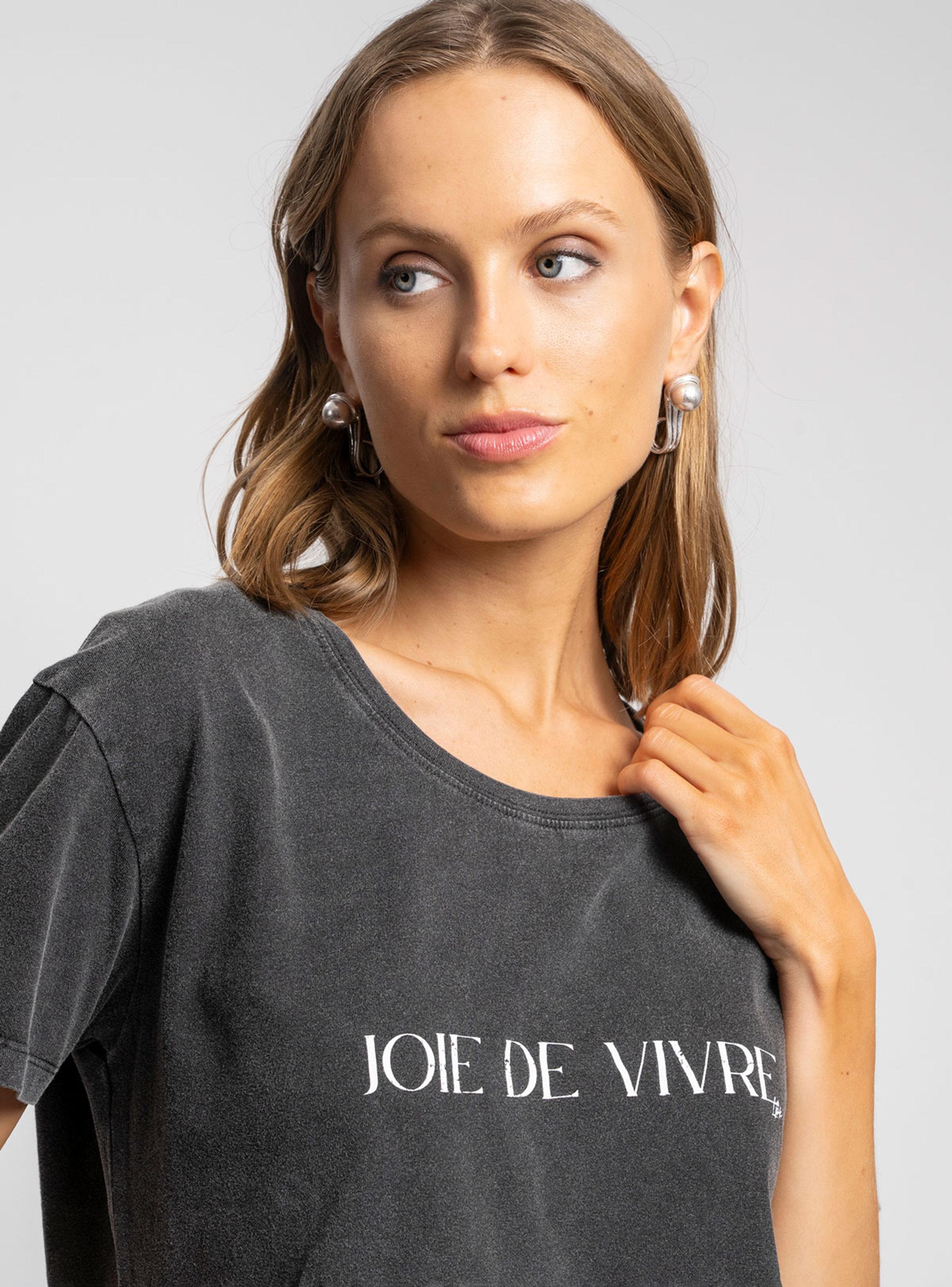 Polera Joie Básica Grafito-2