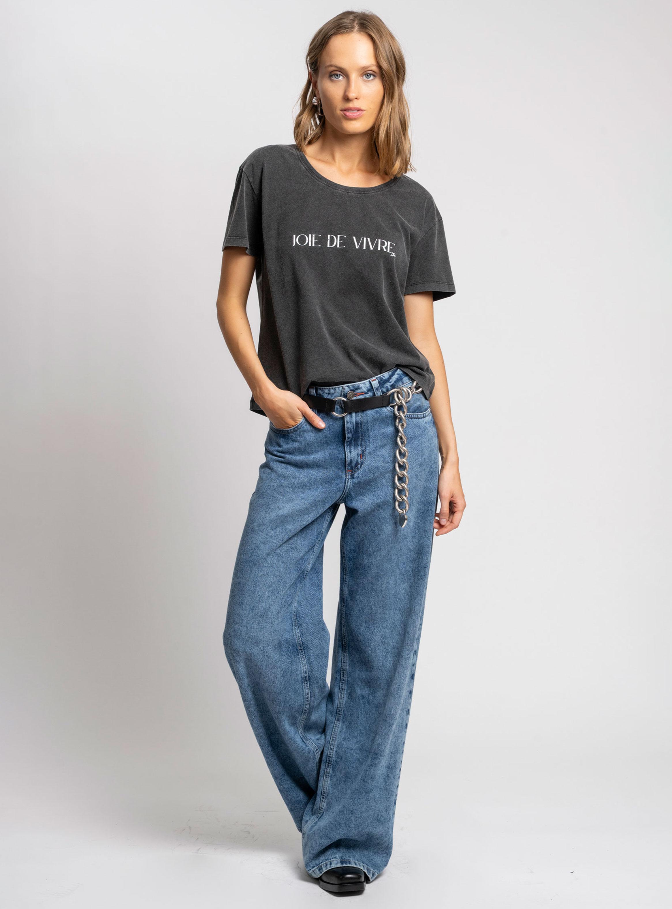 Polera Joie Básica Grafito-3