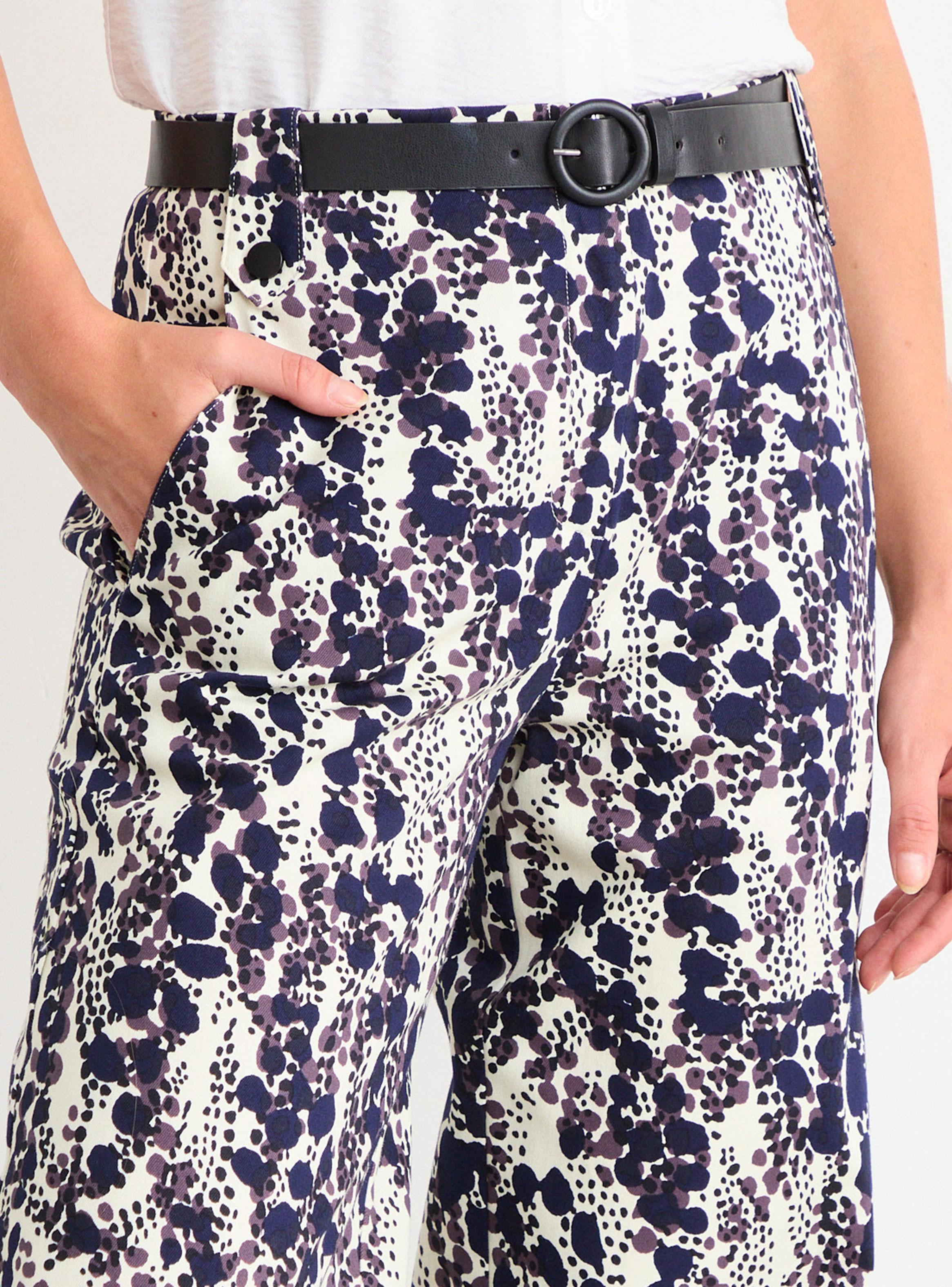 Pantalón Gabardina Fantasía con Cinturón-3