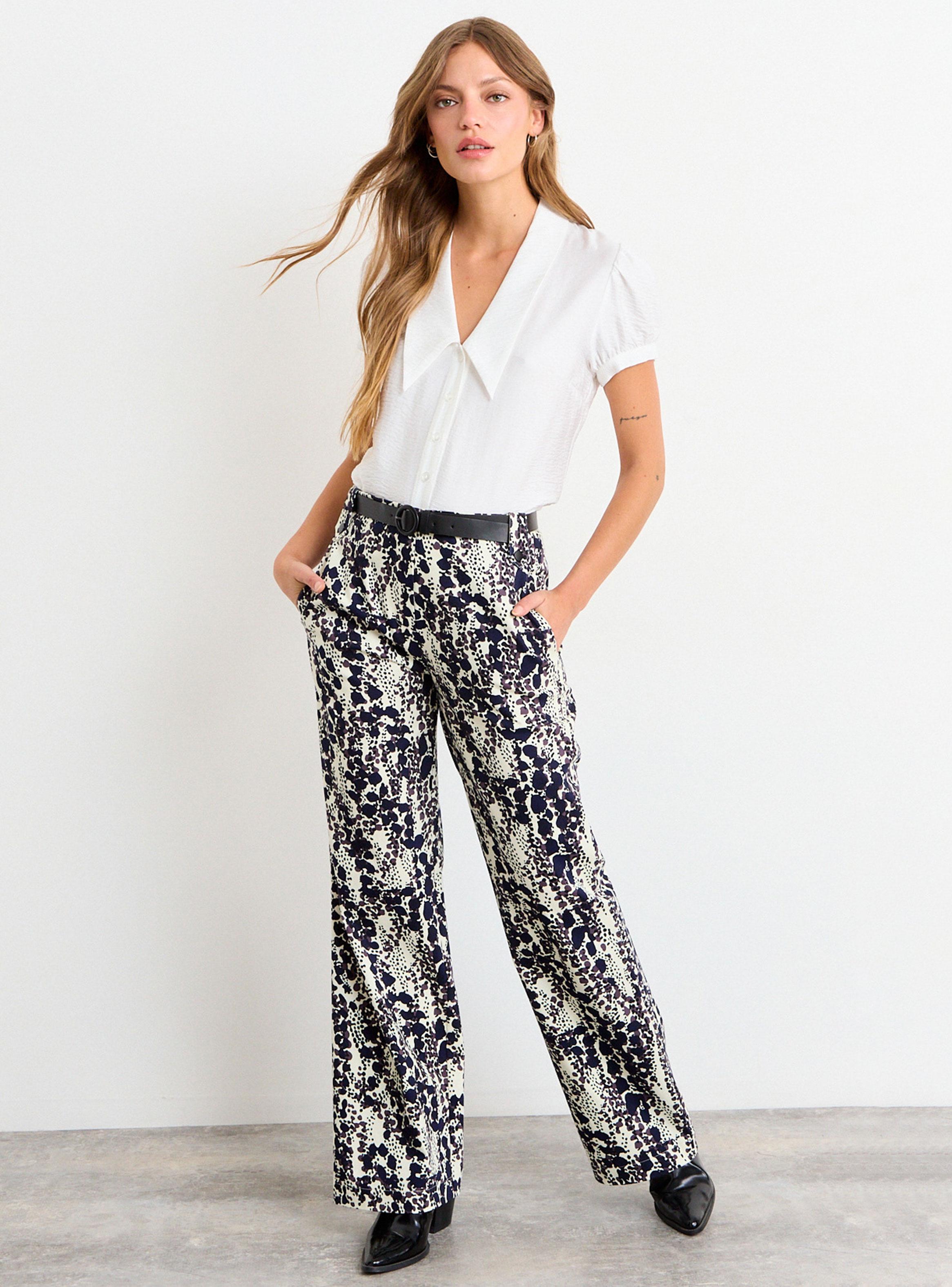 Pantalón Gabardina Fantasía con Cinturón-4