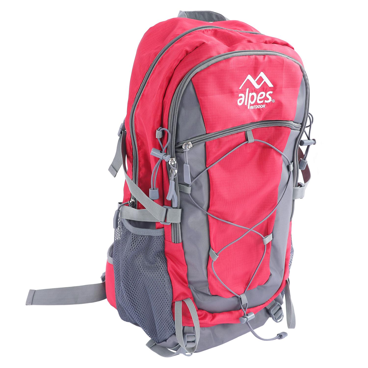 Mochila de Camping Plus 45 Lts Roja-0