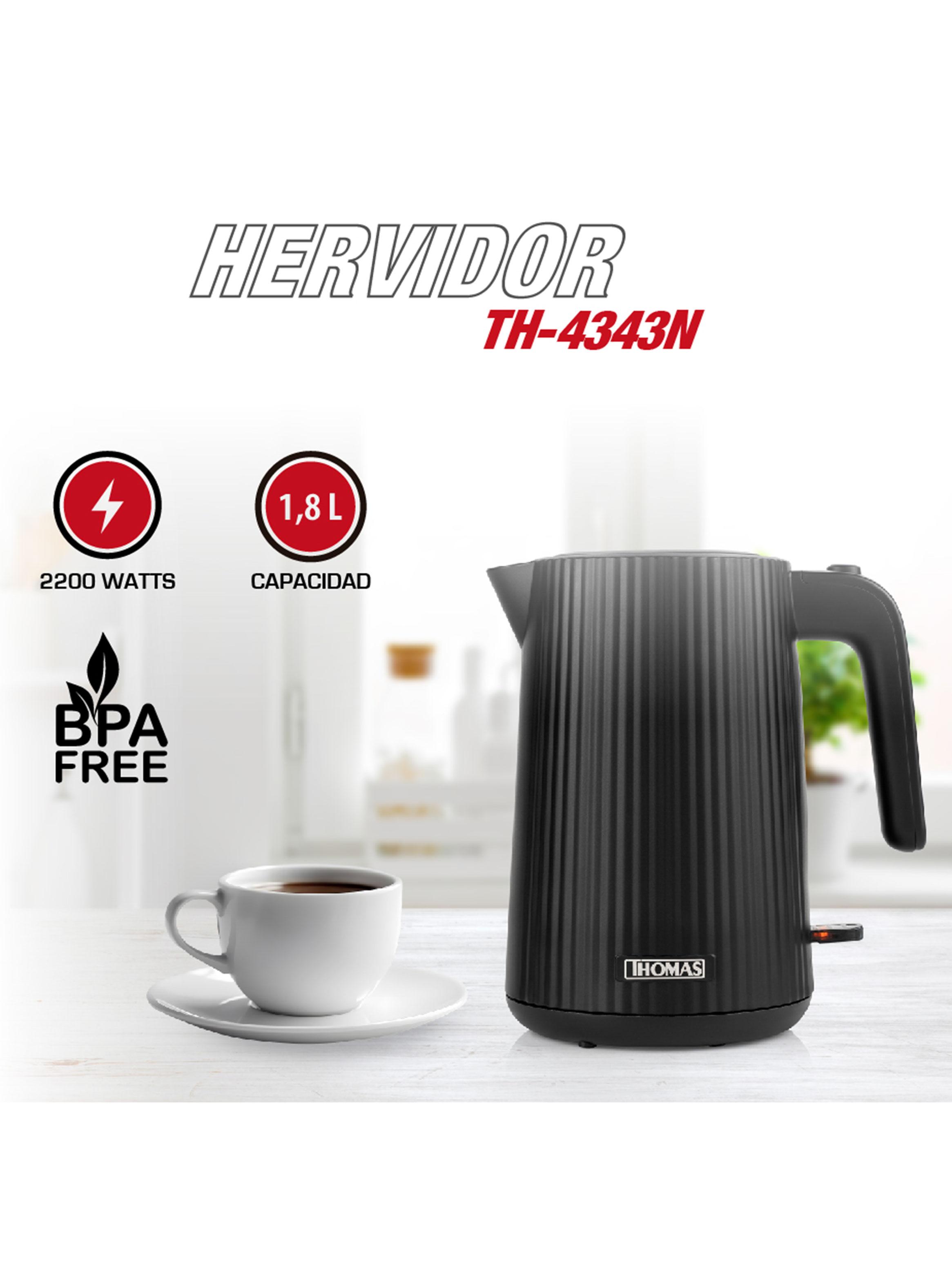 Hervidor Eléctrico 1.8 Litros TH-4343N Negro-5