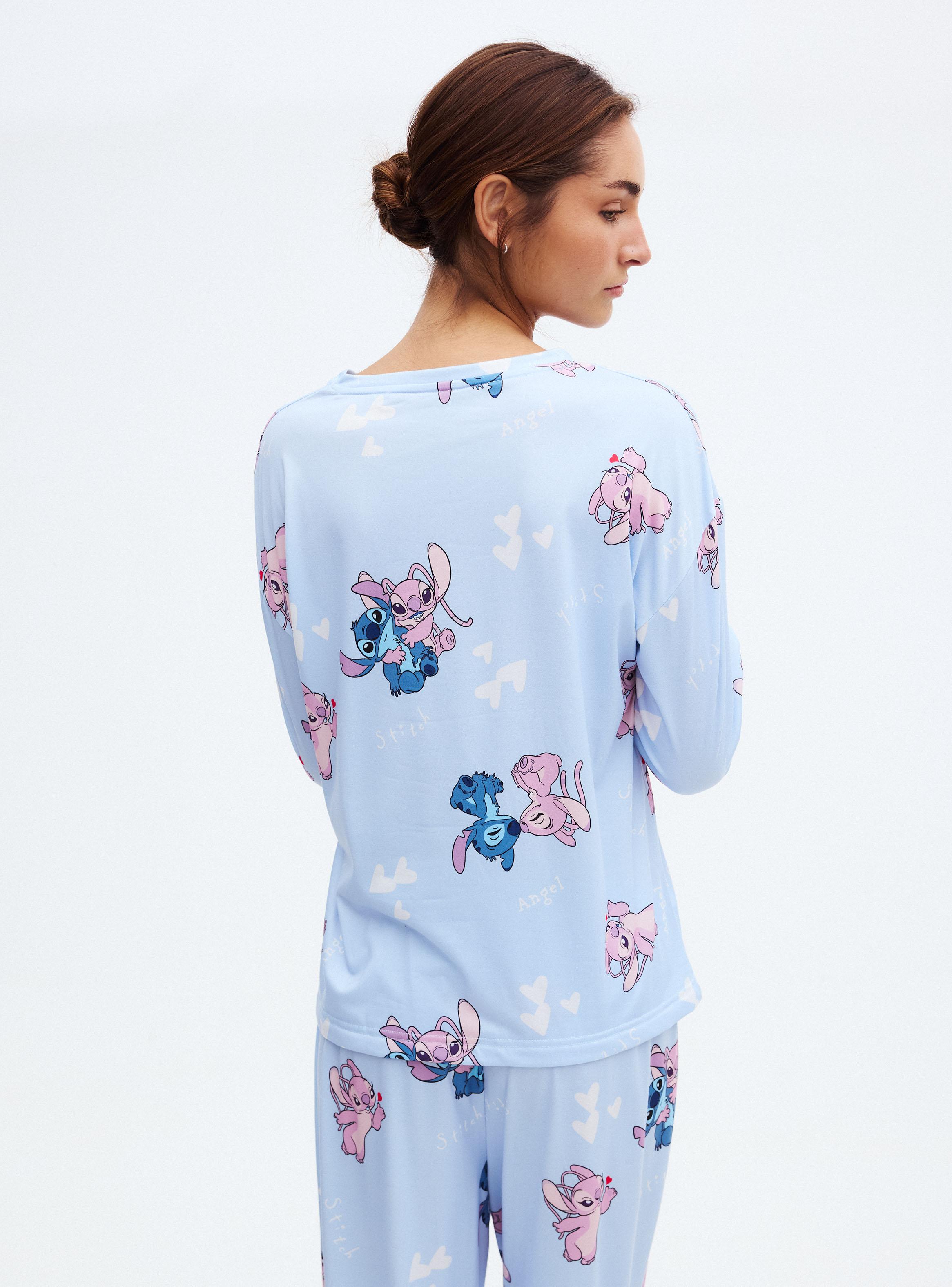 Pijama Disney Stitch & Ángel Tela Suave-1