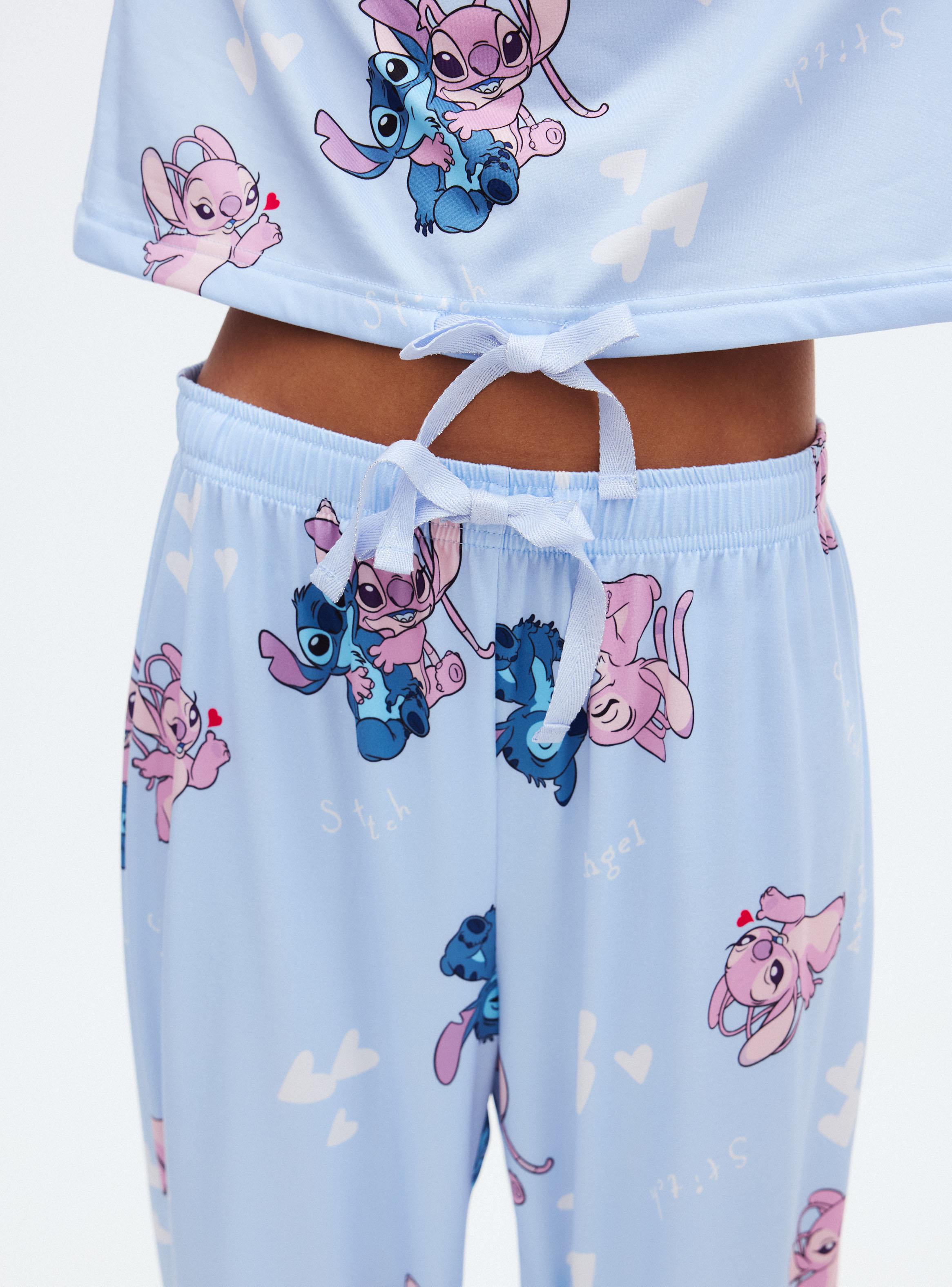 Pijama Disney Stitch & Ángel Tela Suave-3