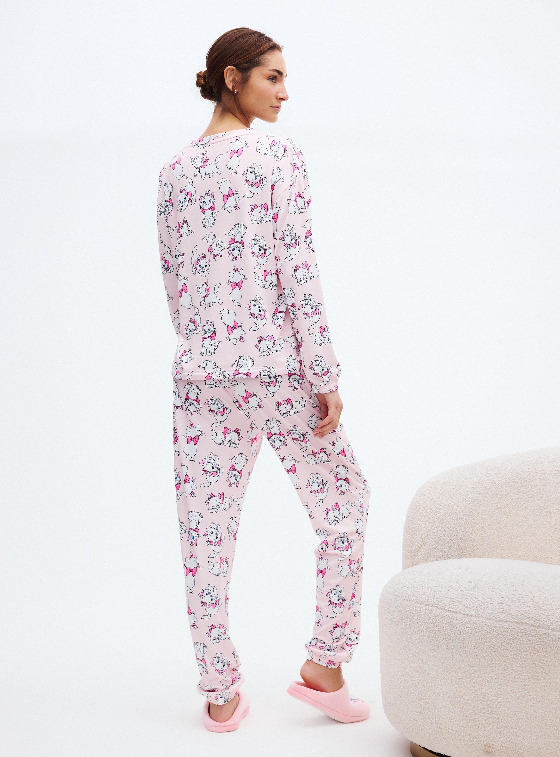 Pijama Disney Marie Tela Suave y Cómoda-5