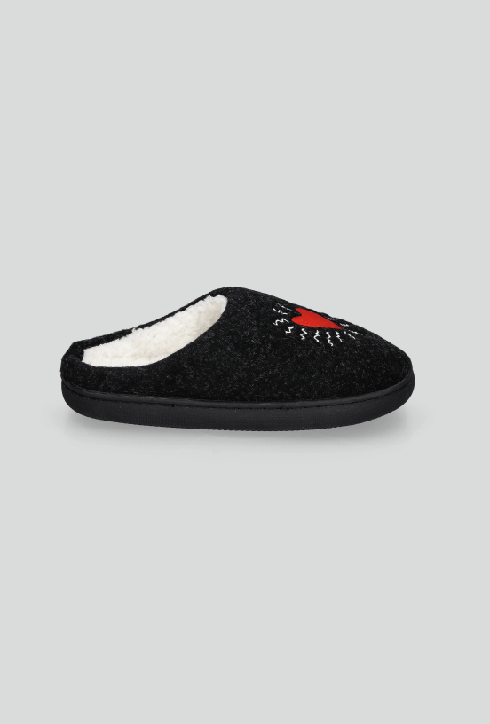 Pantufla de Cherpa con Diseño Bordado-3