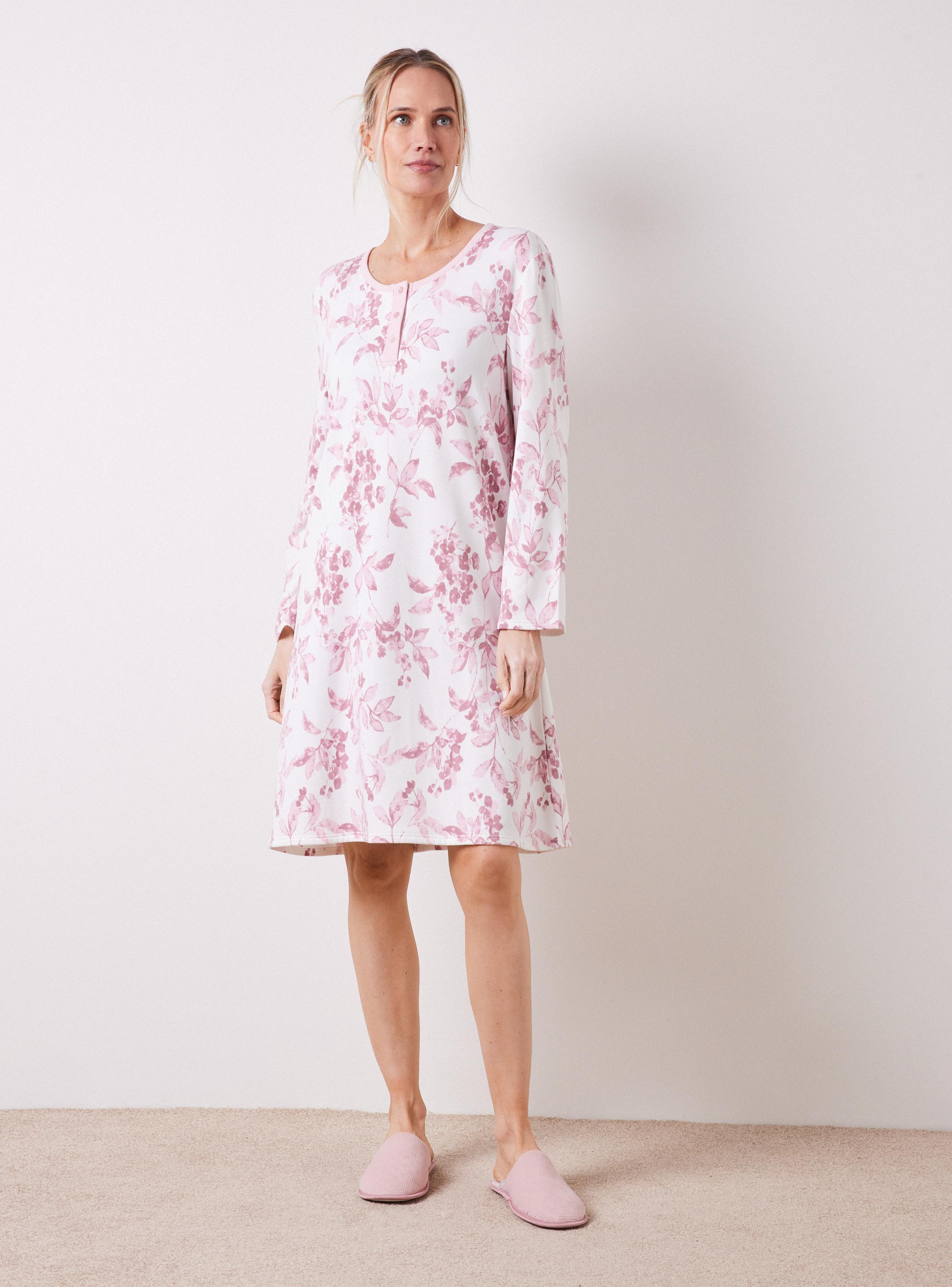 Camisa de Dormir Estampado Flores-4