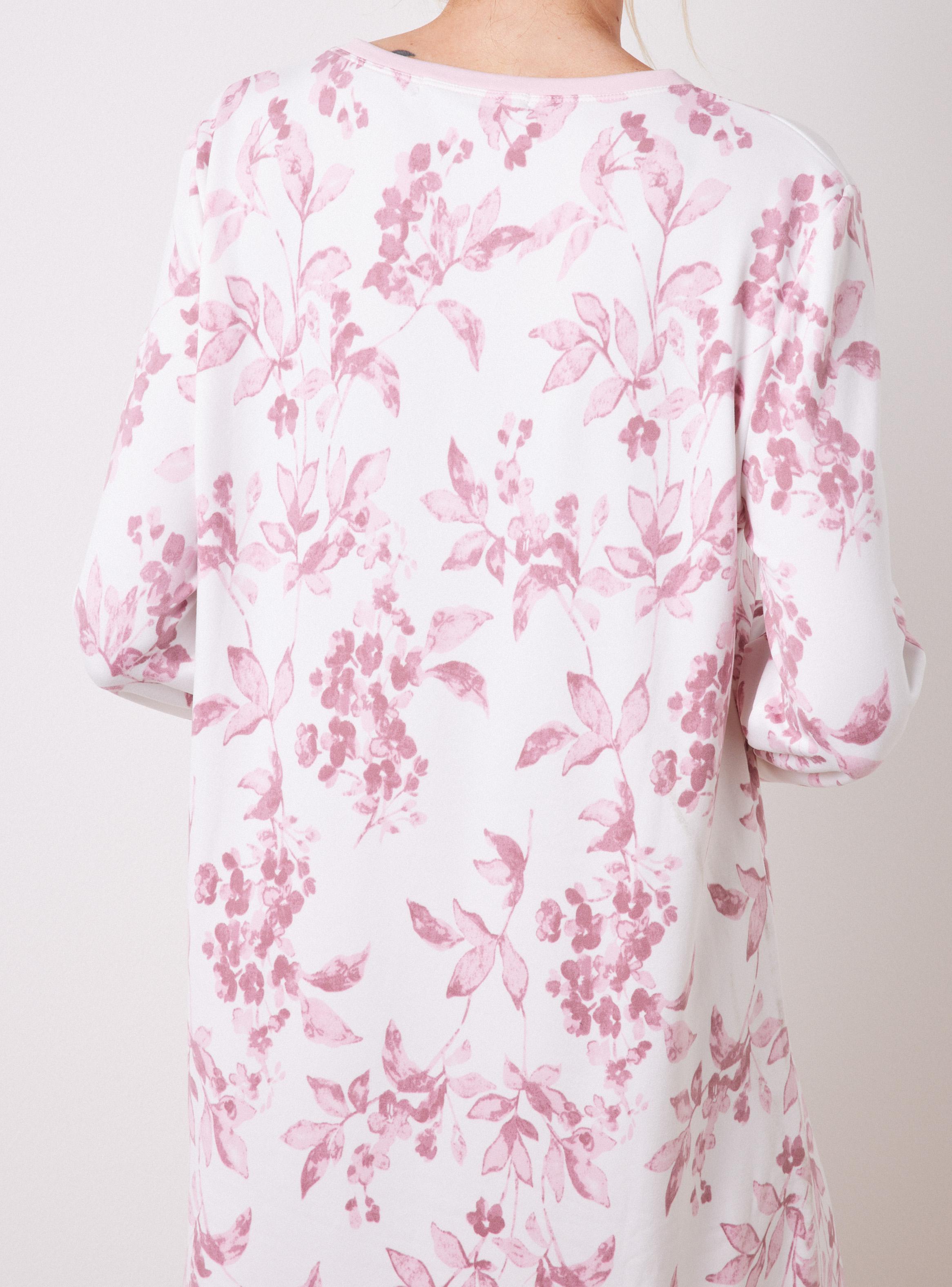 Camisa de Dormir Estampado Flores-3