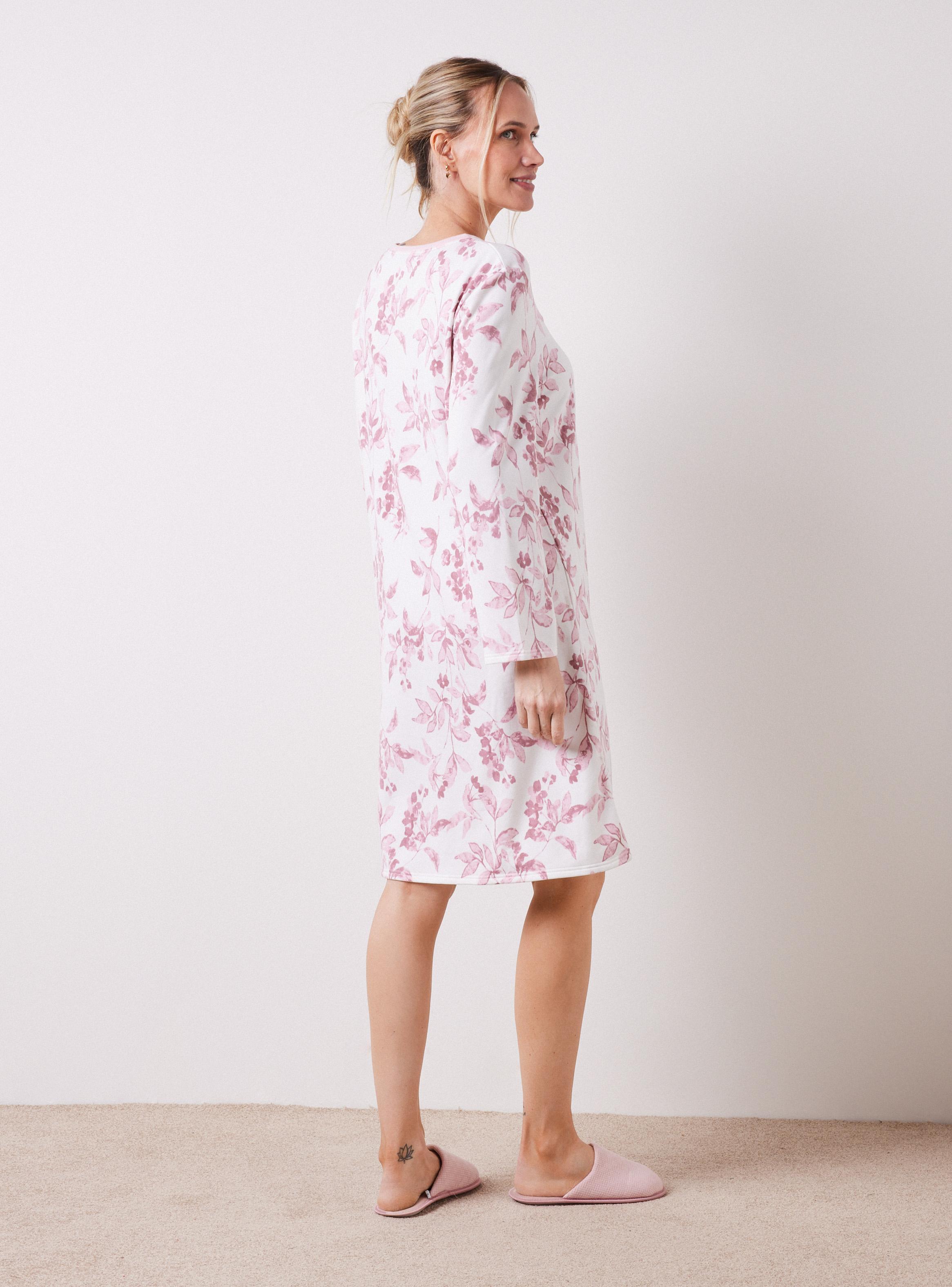 Camisa de Dormir Estampado Flores-5