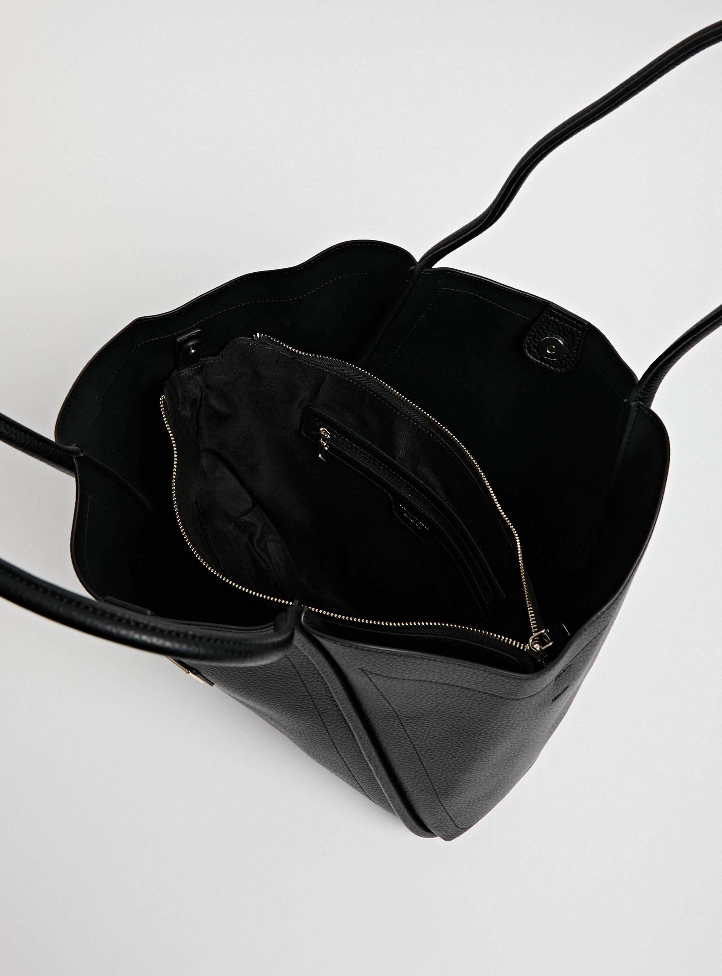 Cartera de Hombro Grande Granulado-5