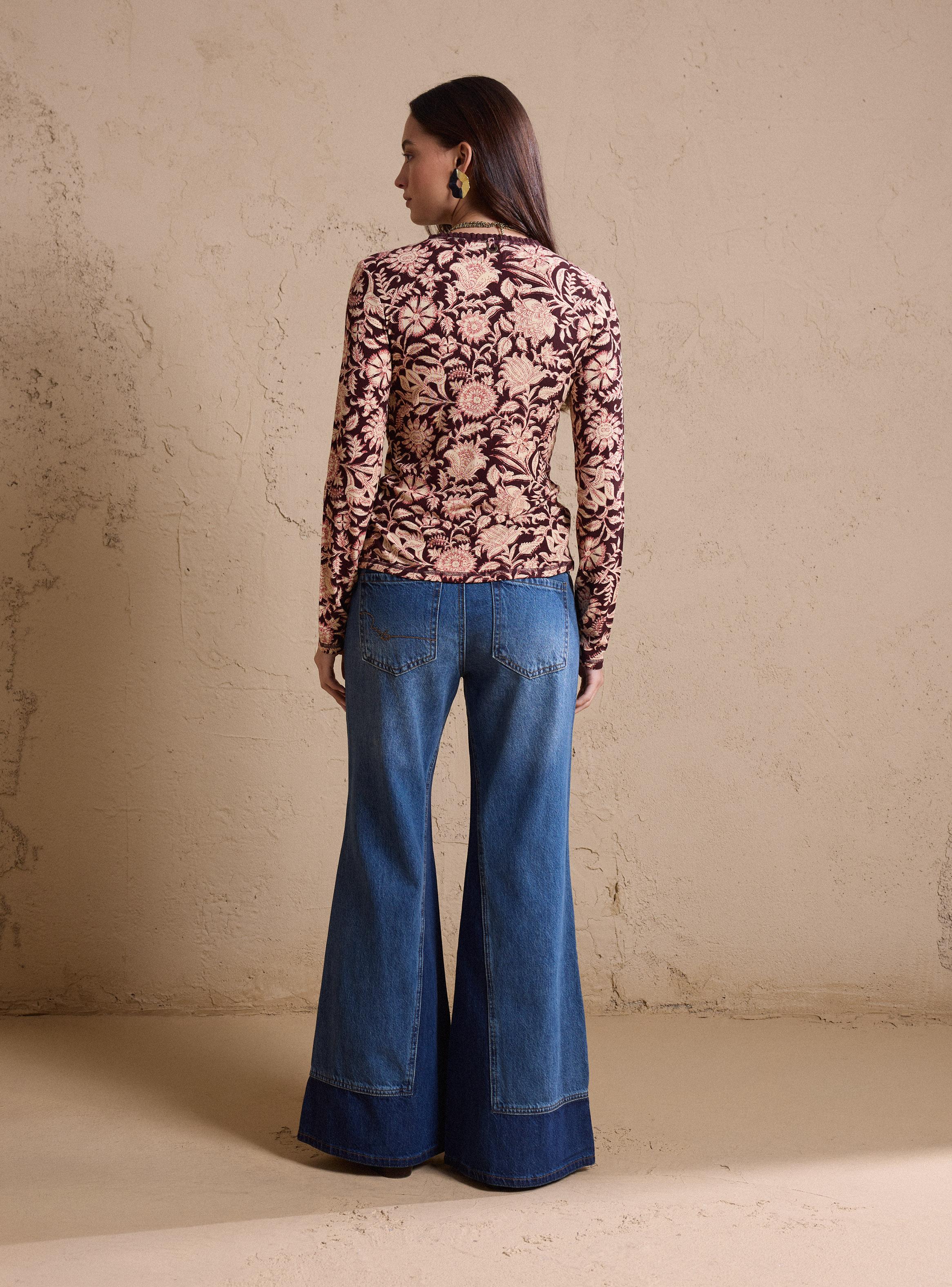 Polera Rib Estampada Abotonadura Delantera-5