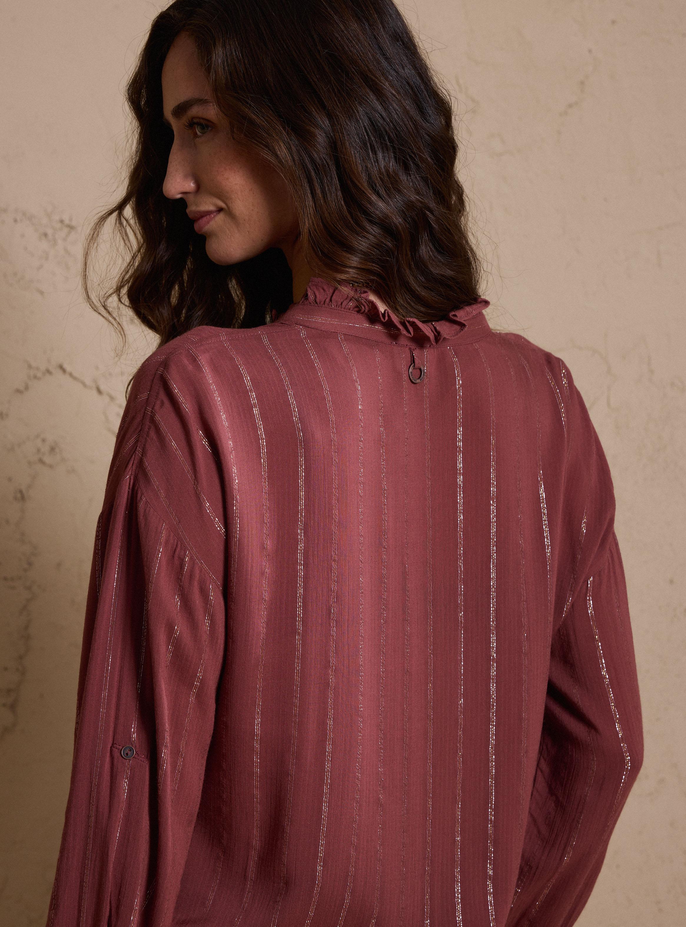 Blusa Manga Larga Líneas Lurex-3