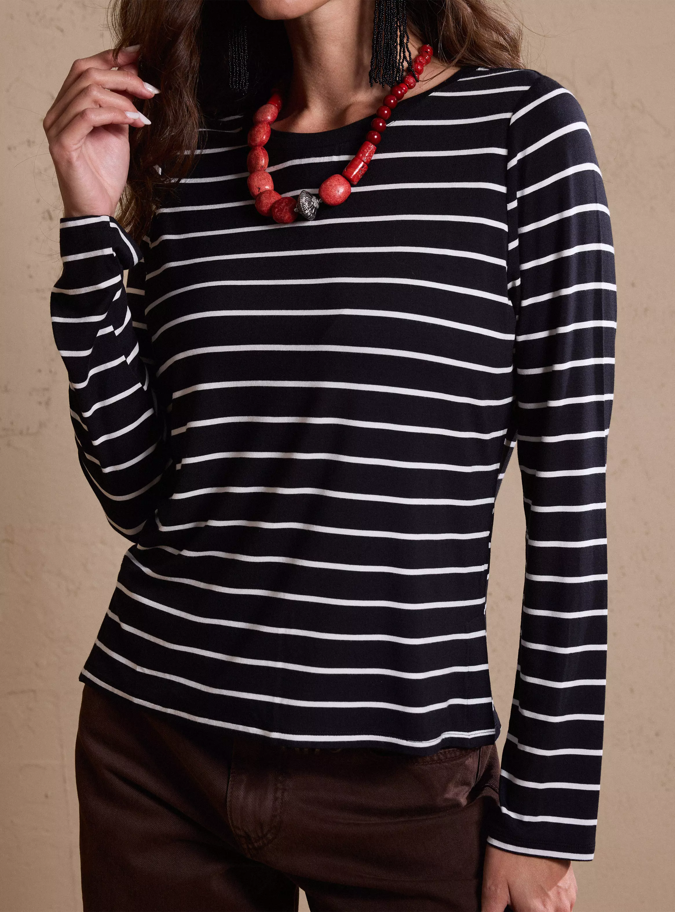 Polera Manga Larga Stripes-2