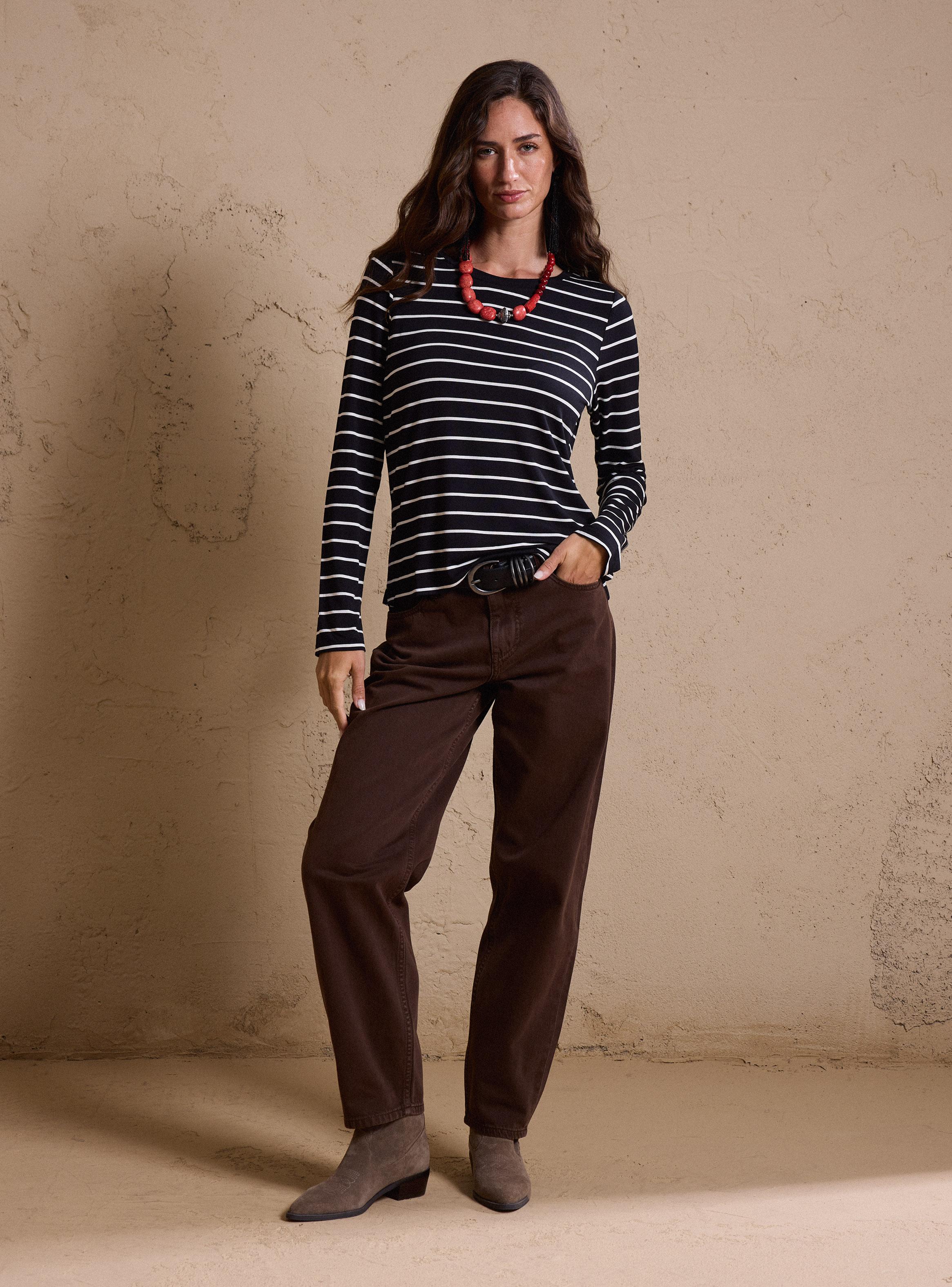 Polera Manga Larga Stripes-4