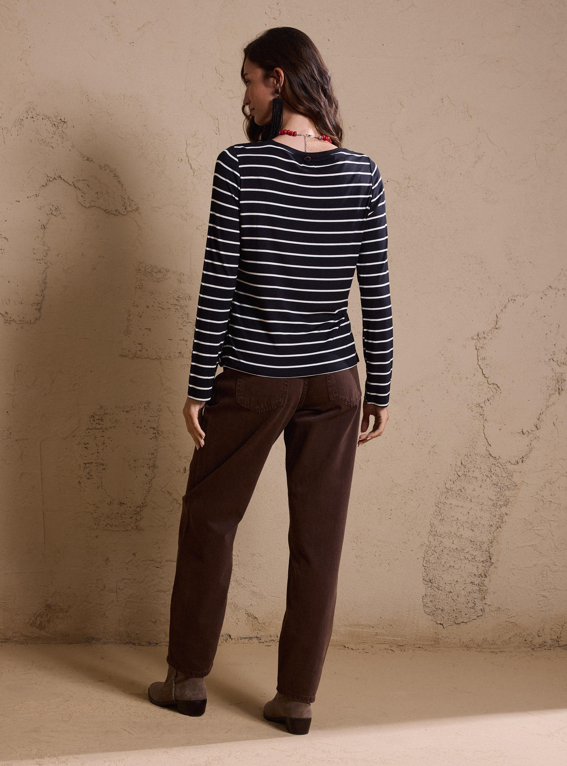 Polera Manga Larga Stripes-5