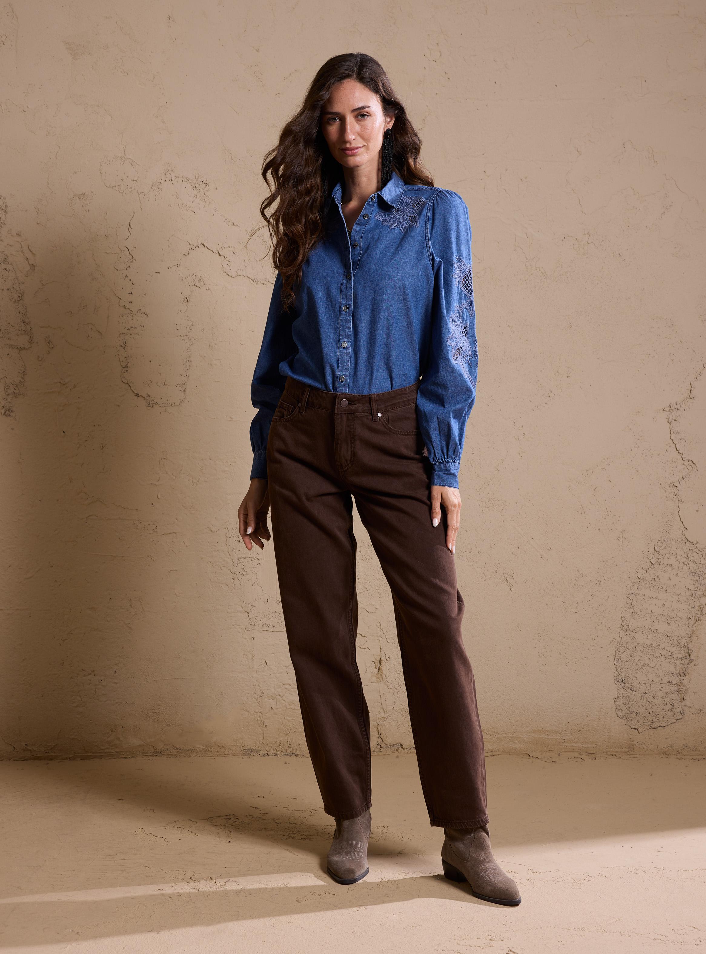 Jeans Tipo Boxy Clásico Color-4